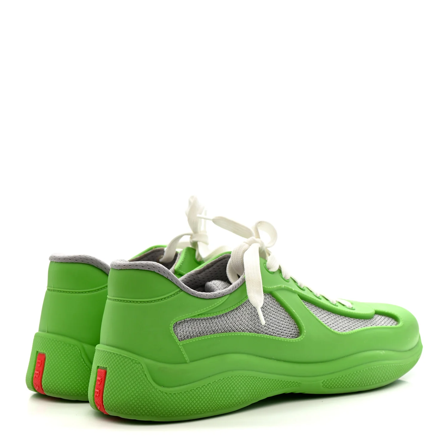 Soft Rubber Mesh Mens America's Cup Sneakers 42 Apple Green - Image 5