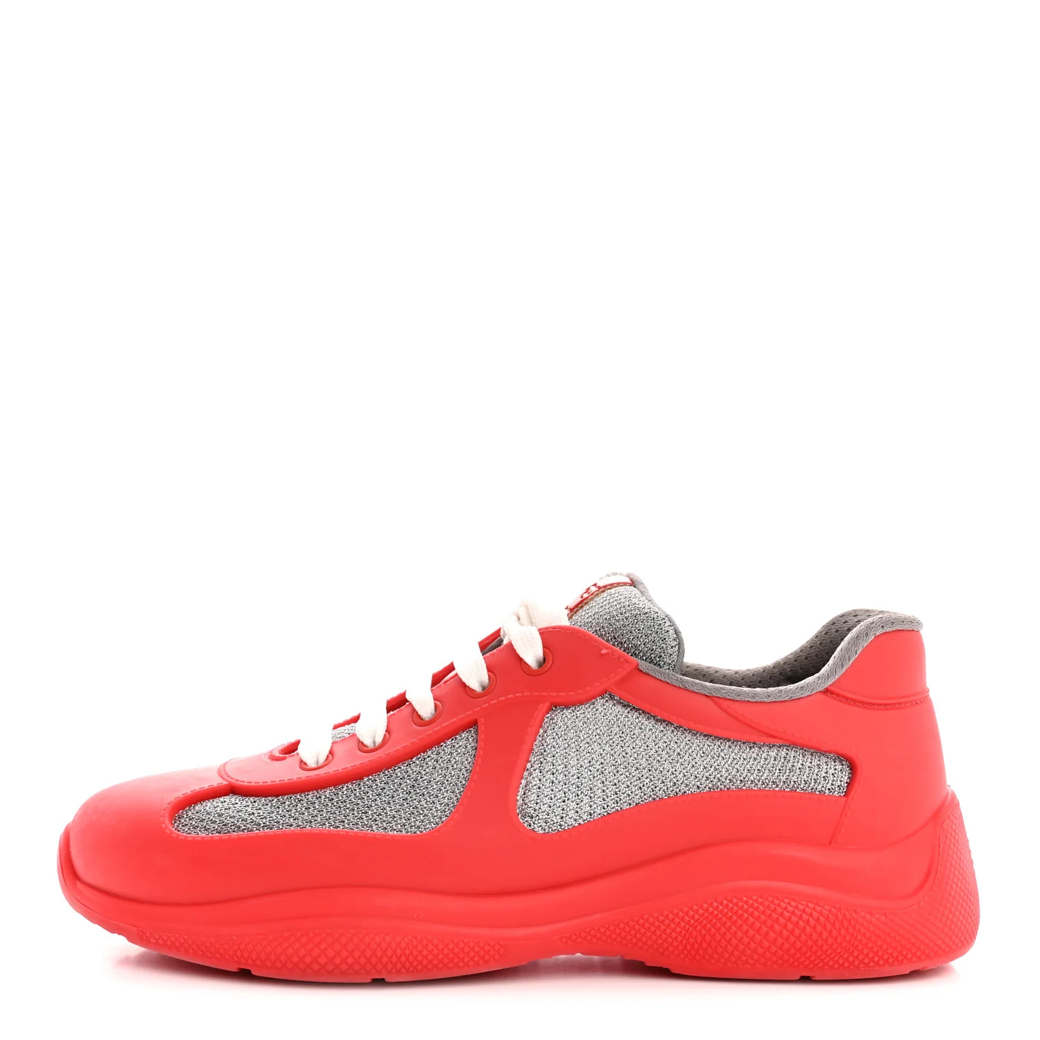 Soft Rubber Mesh Womens America's Cup Sneakers 38 Red
