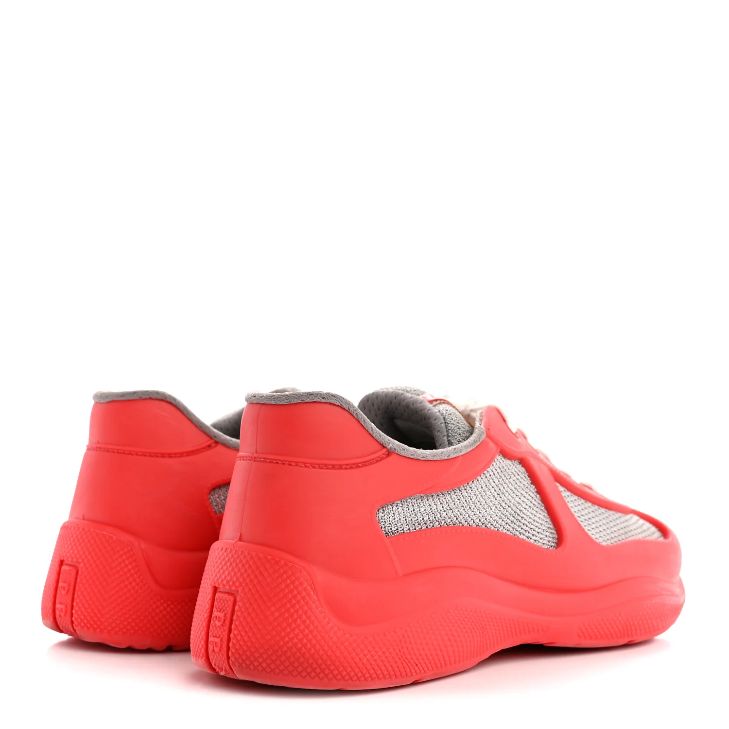 Soft Rubber Mesh Womens America's Cup Sneakers 38 Red - Image 5