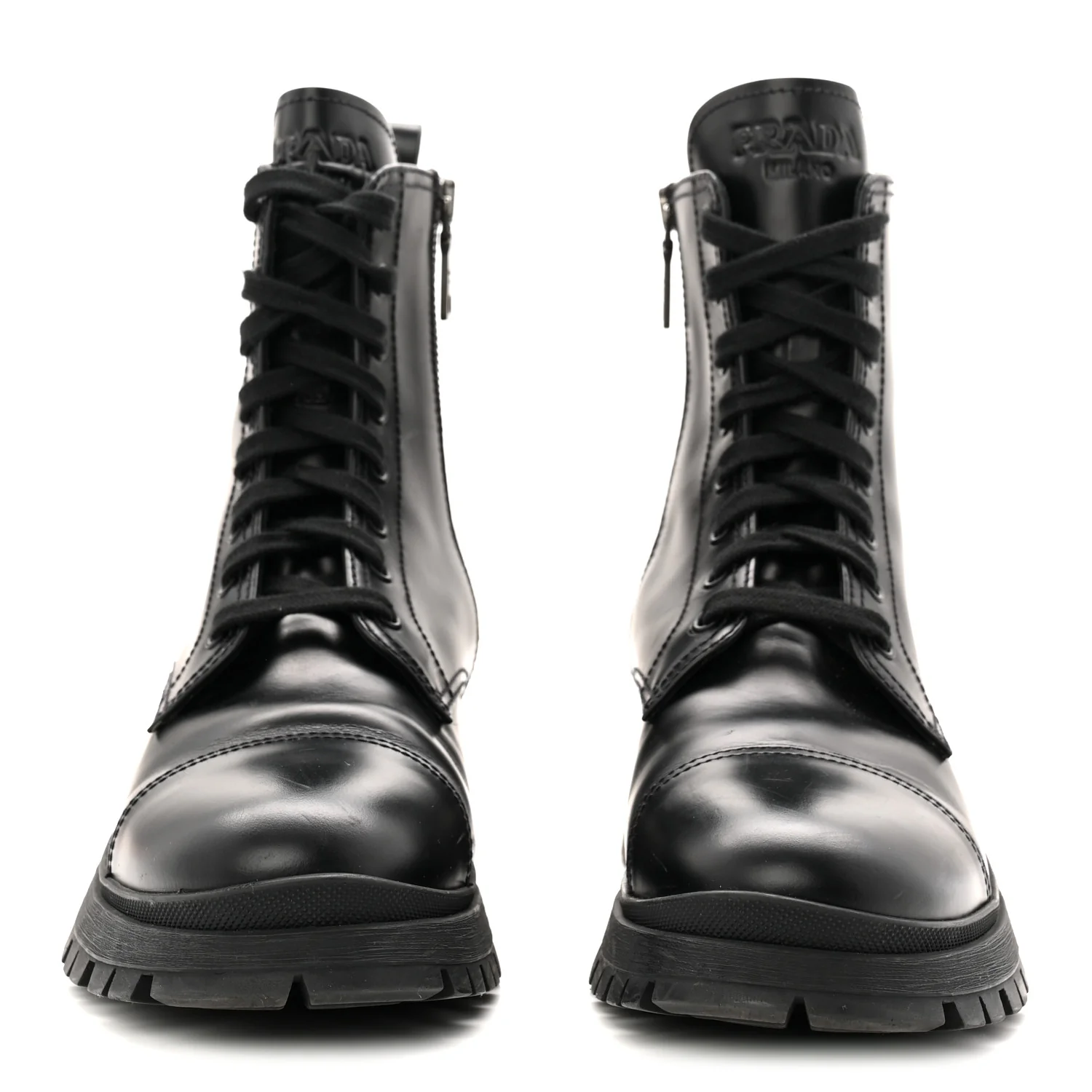 Spazzolato Captoe 30mm Combat Boots 39 Black - Image 3