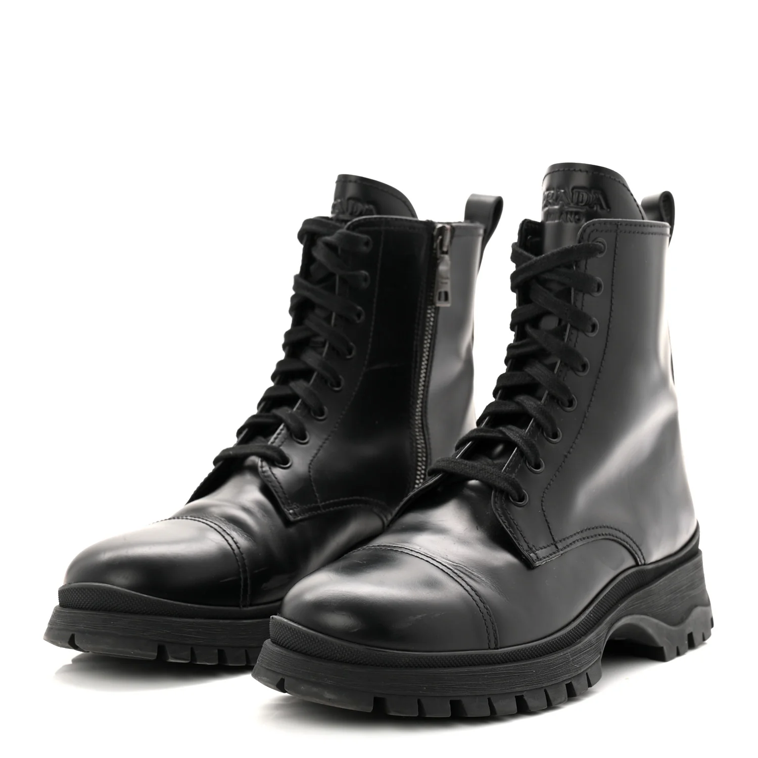 Spazzolato Captoe 30mm Combat Boots 39 Black - Image 4