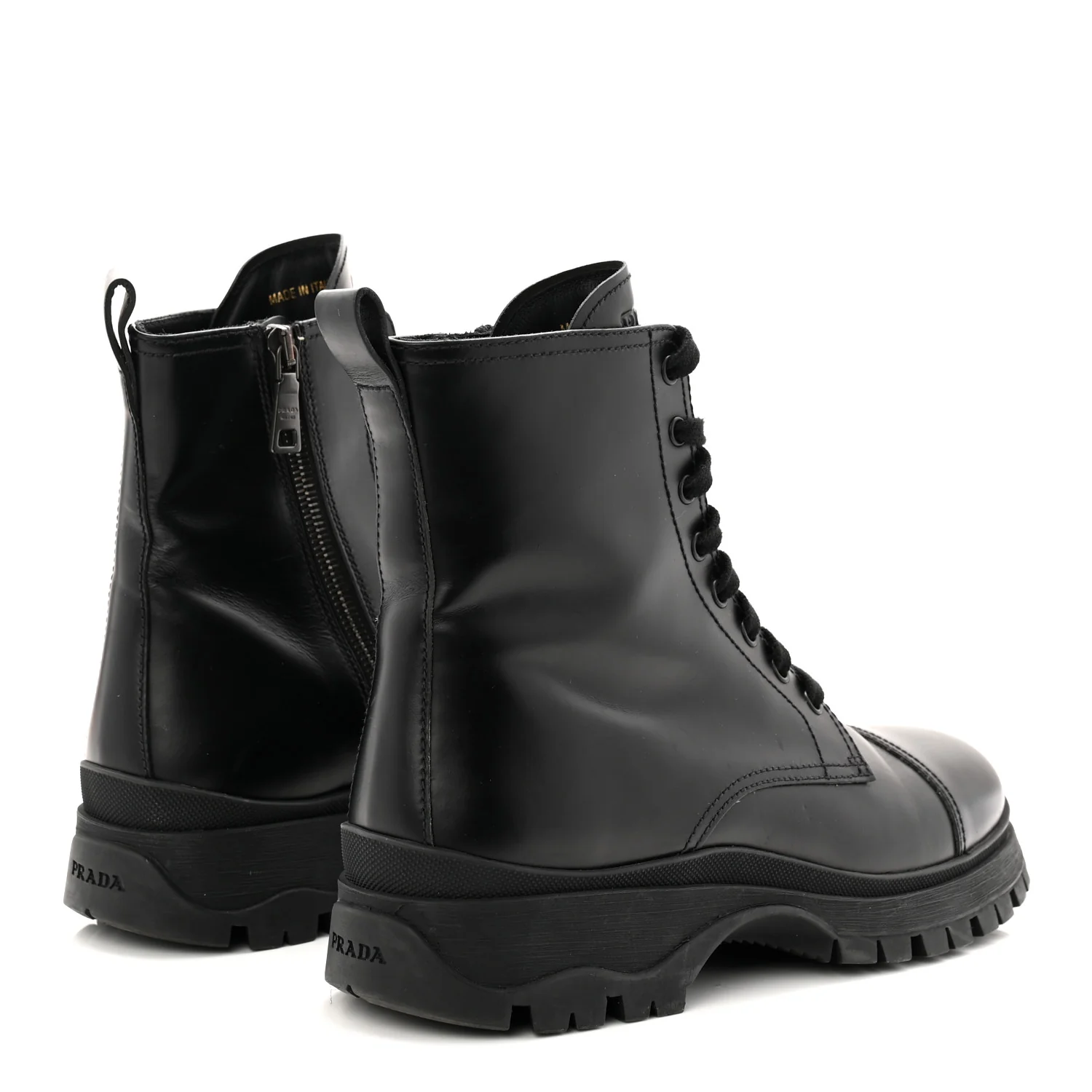 Spazzolato Captoe 30mm Combat Boots 39 Black - Image 5