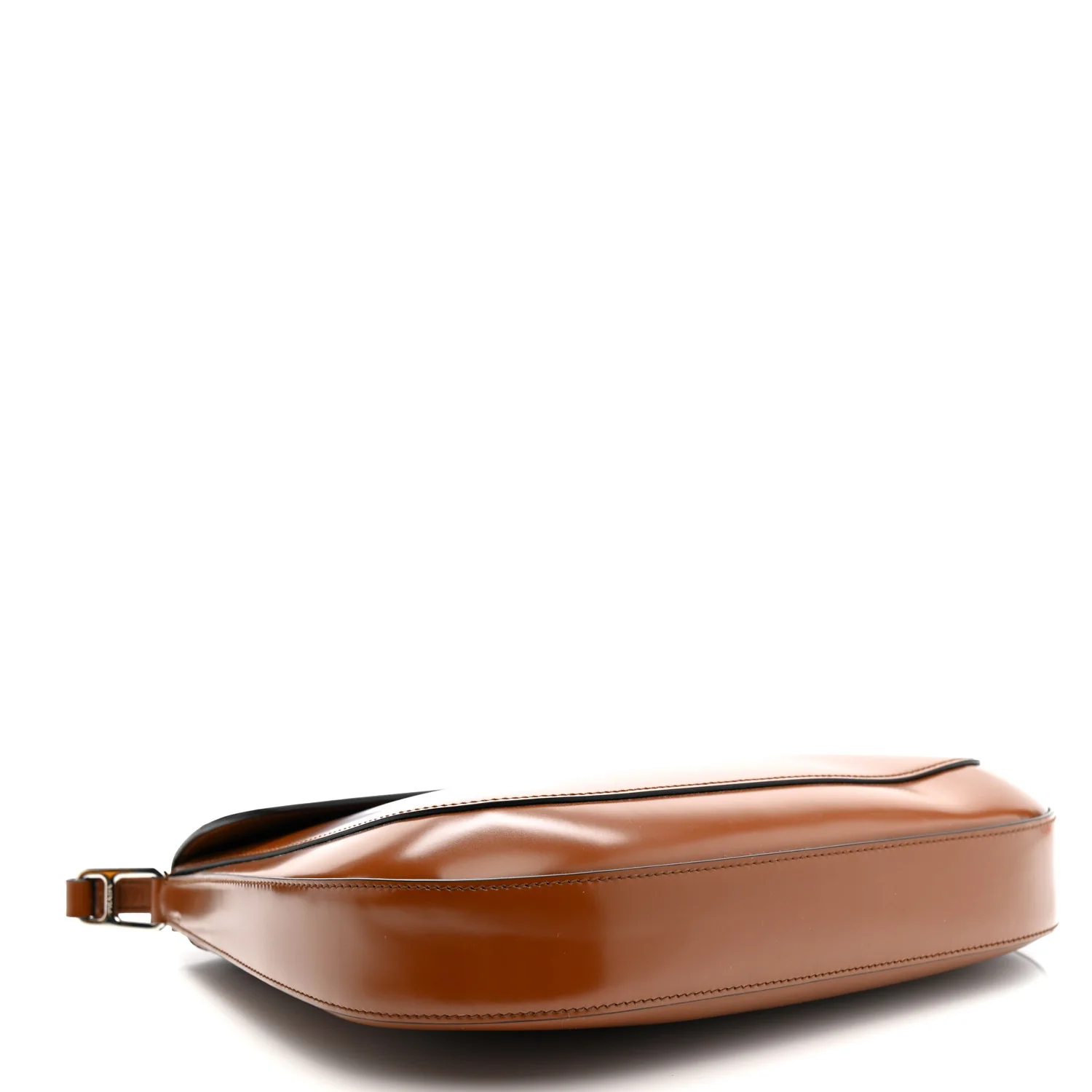Spazzolato Cleo Flap Adjustable Strap Shoulder Bag Tobacco - Image 4
