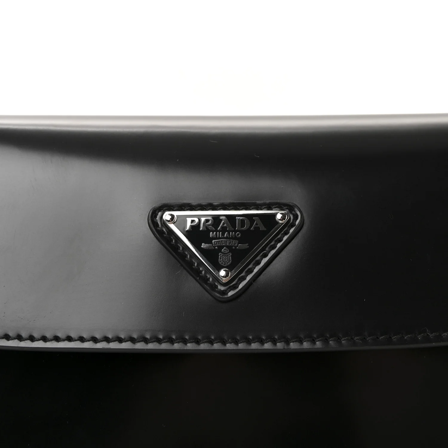 Spazzolato Cleo Flap Shoulder Bag Black - Image 7