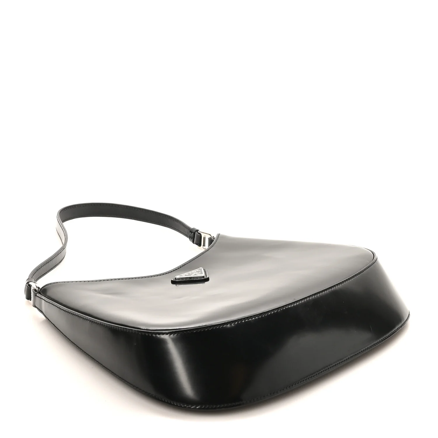 Spazzolato Cleo Shoulder Bag Black - Image 4