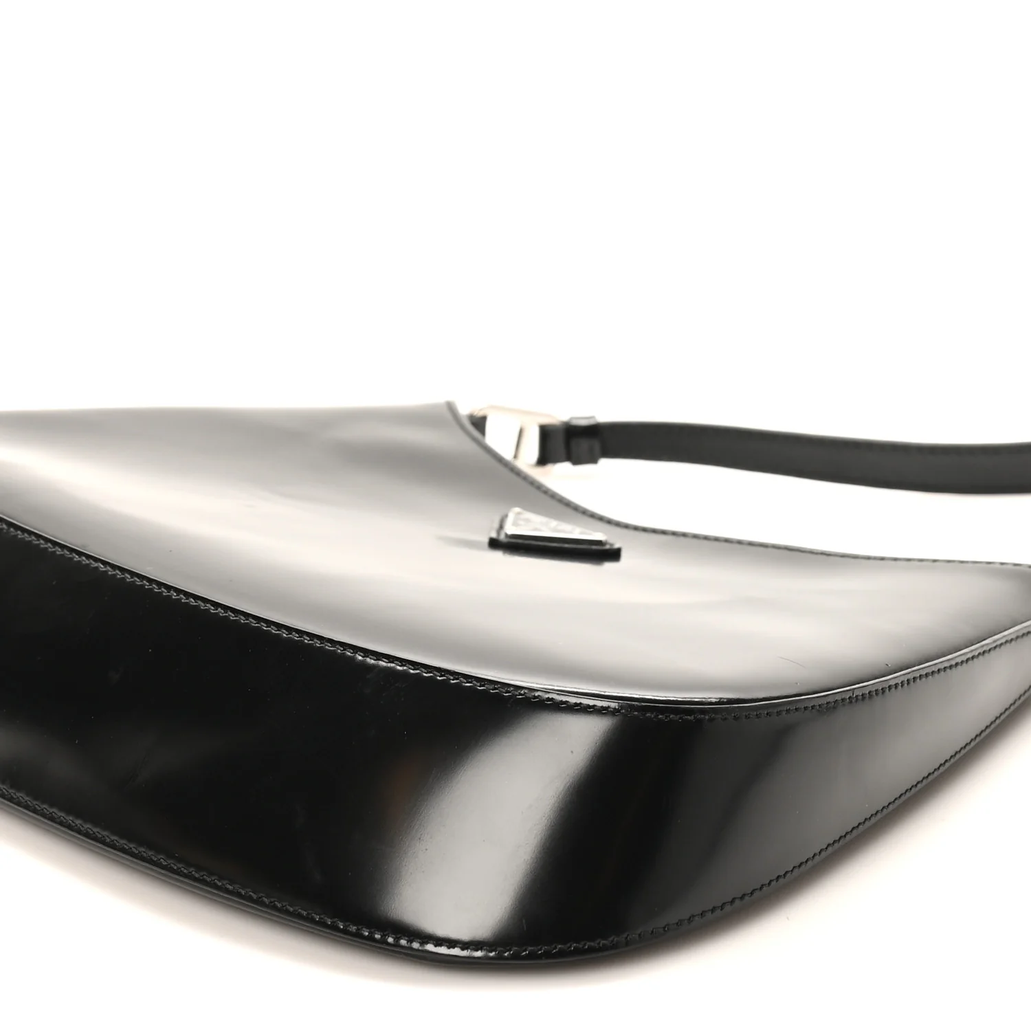 Spazzolato Cleo Shoulder Bag Black - Image 9