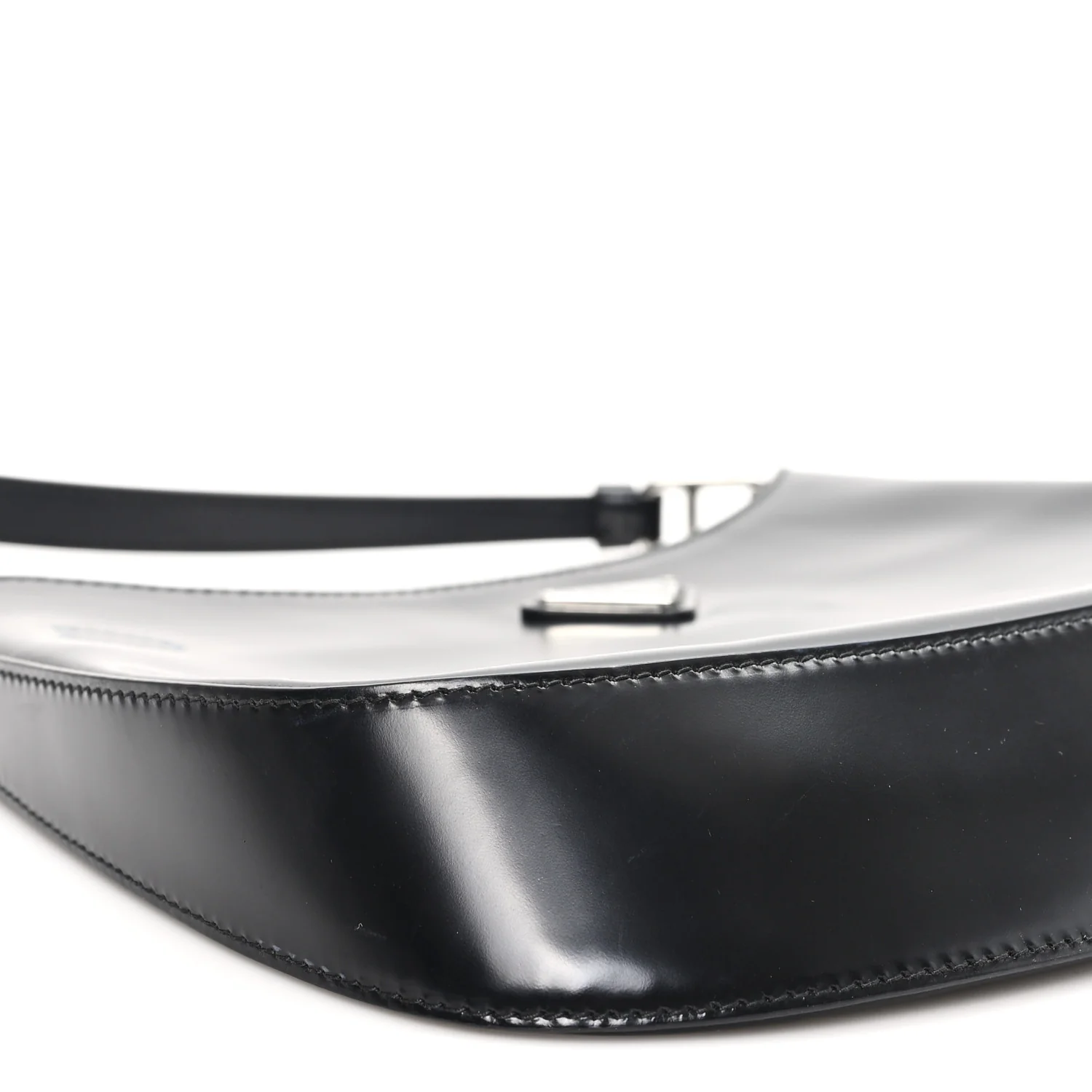 Spazzolato Cleo Shoulder Bag Black - Image 8