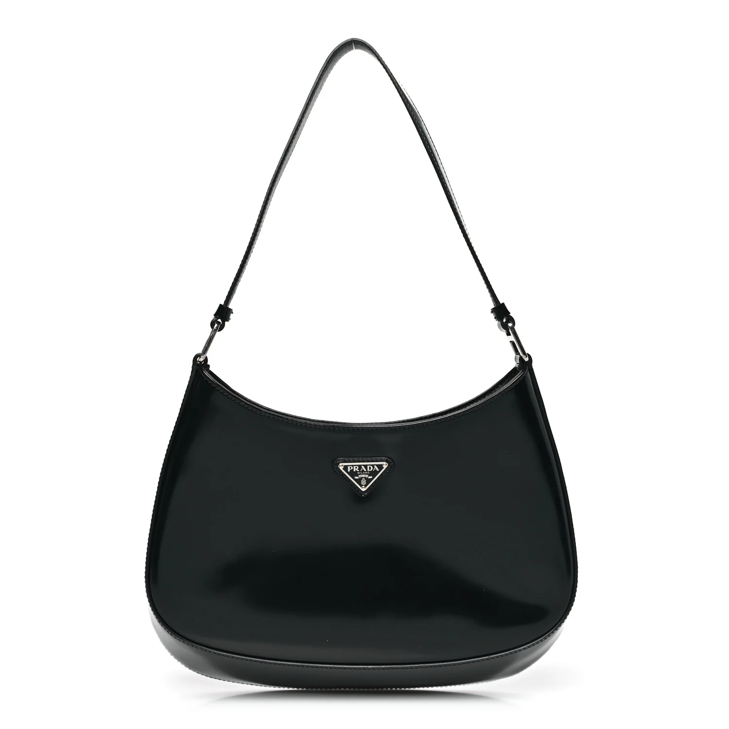 Spazzolato Cleo Shoulder Bag Black