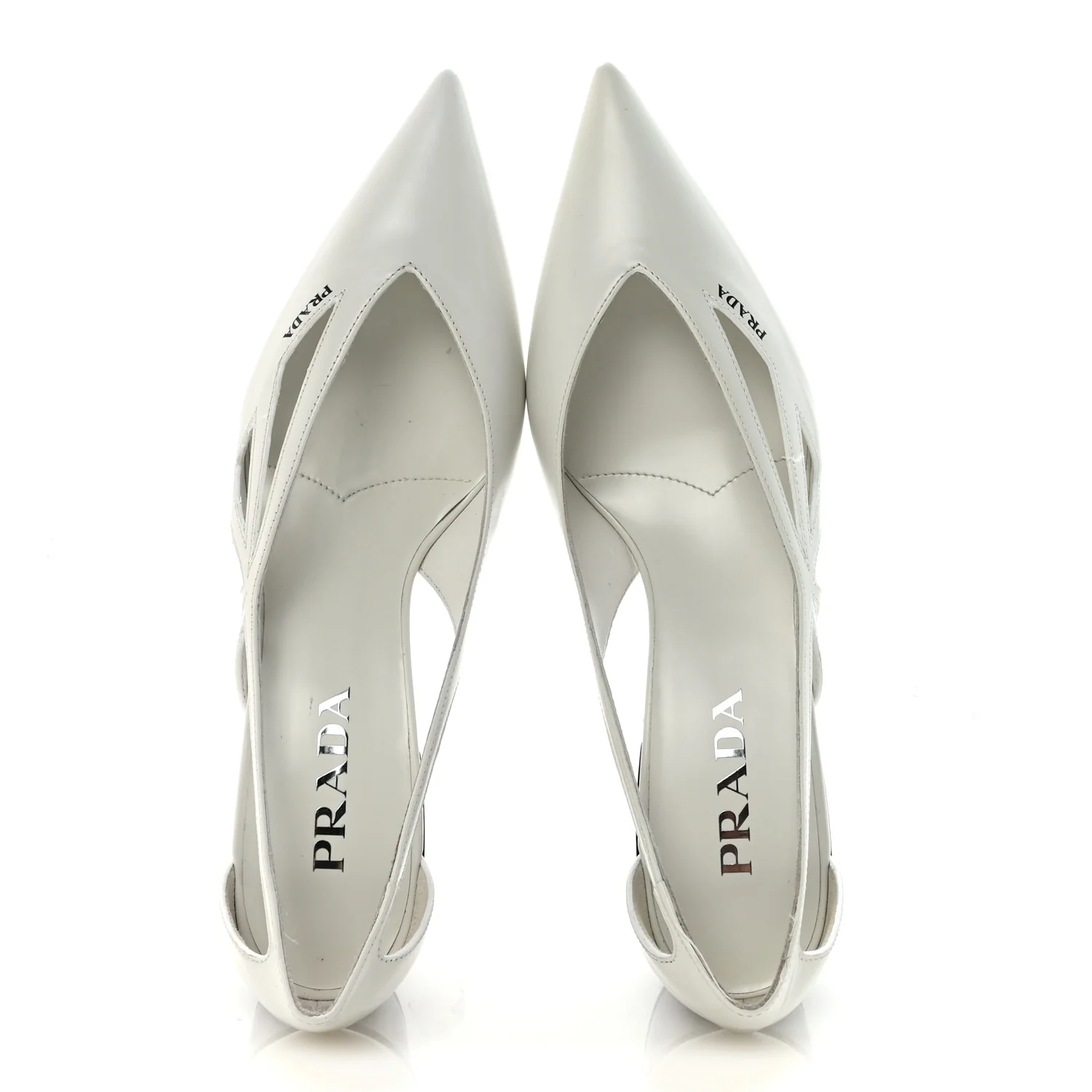 Spazzolato Cutout 55mm Pumps 39 White - Image 2