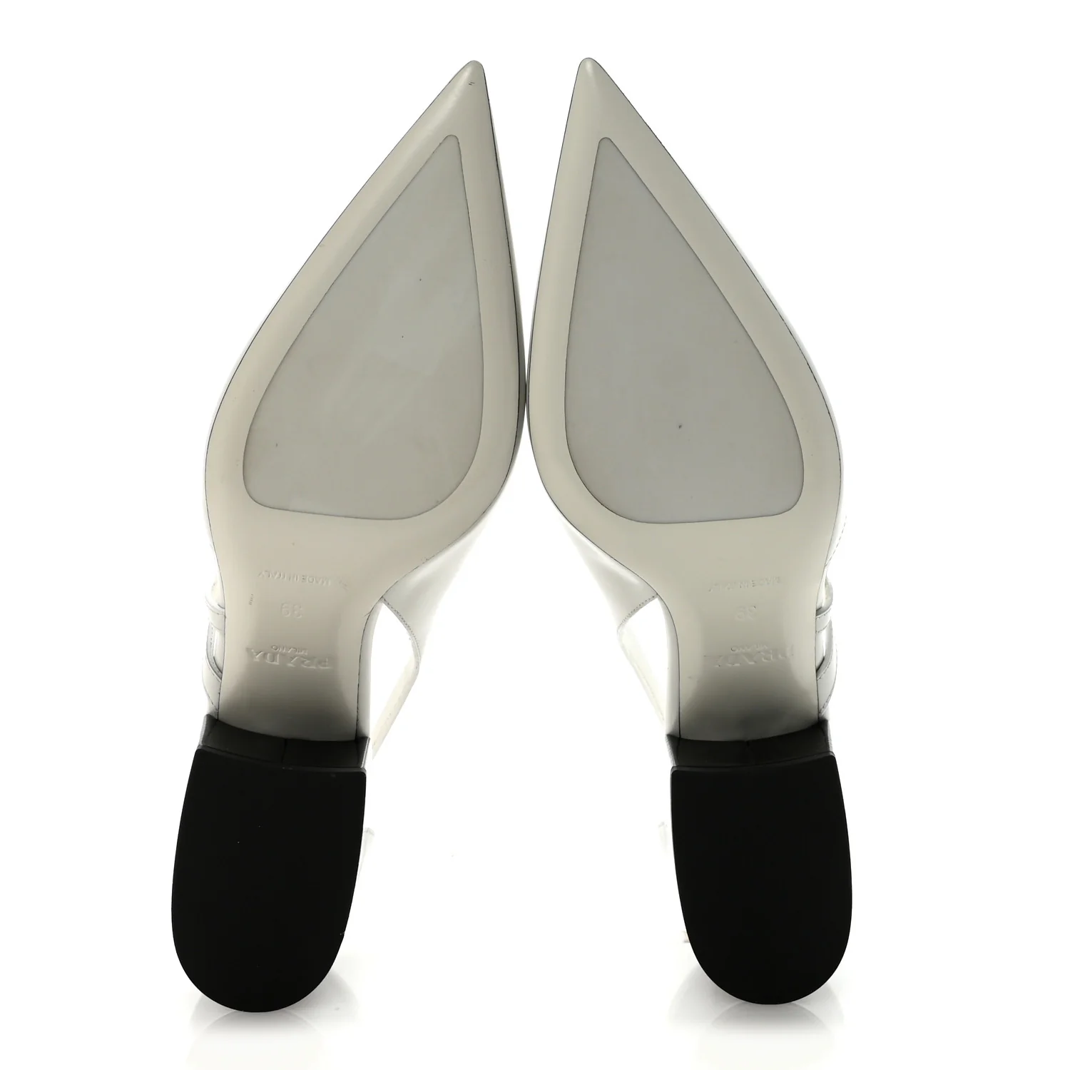 Spazzolato Cutout 55mm Pumps 39 White - Image 6
