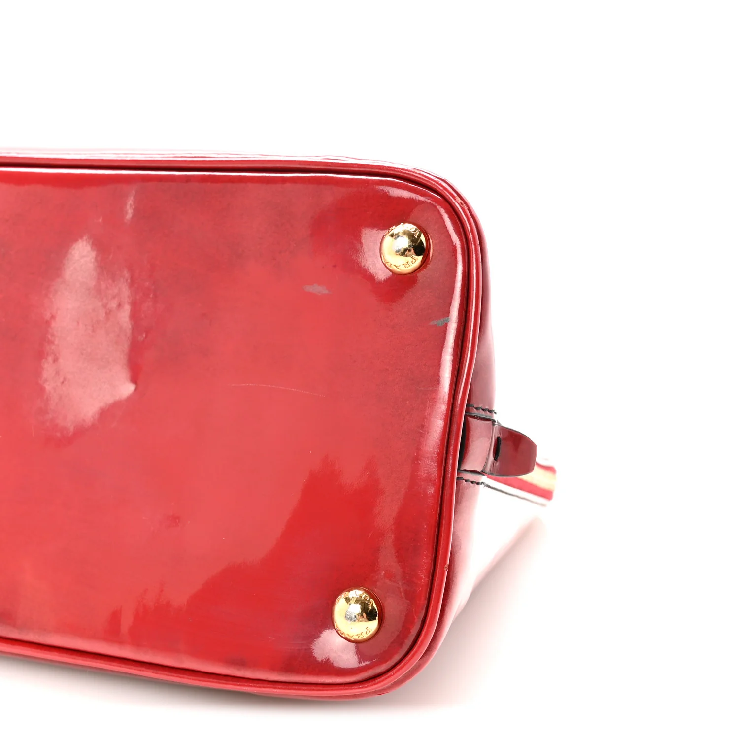 Spazzolato Medium Promenade Tote Scarlatto Fume - Image 9