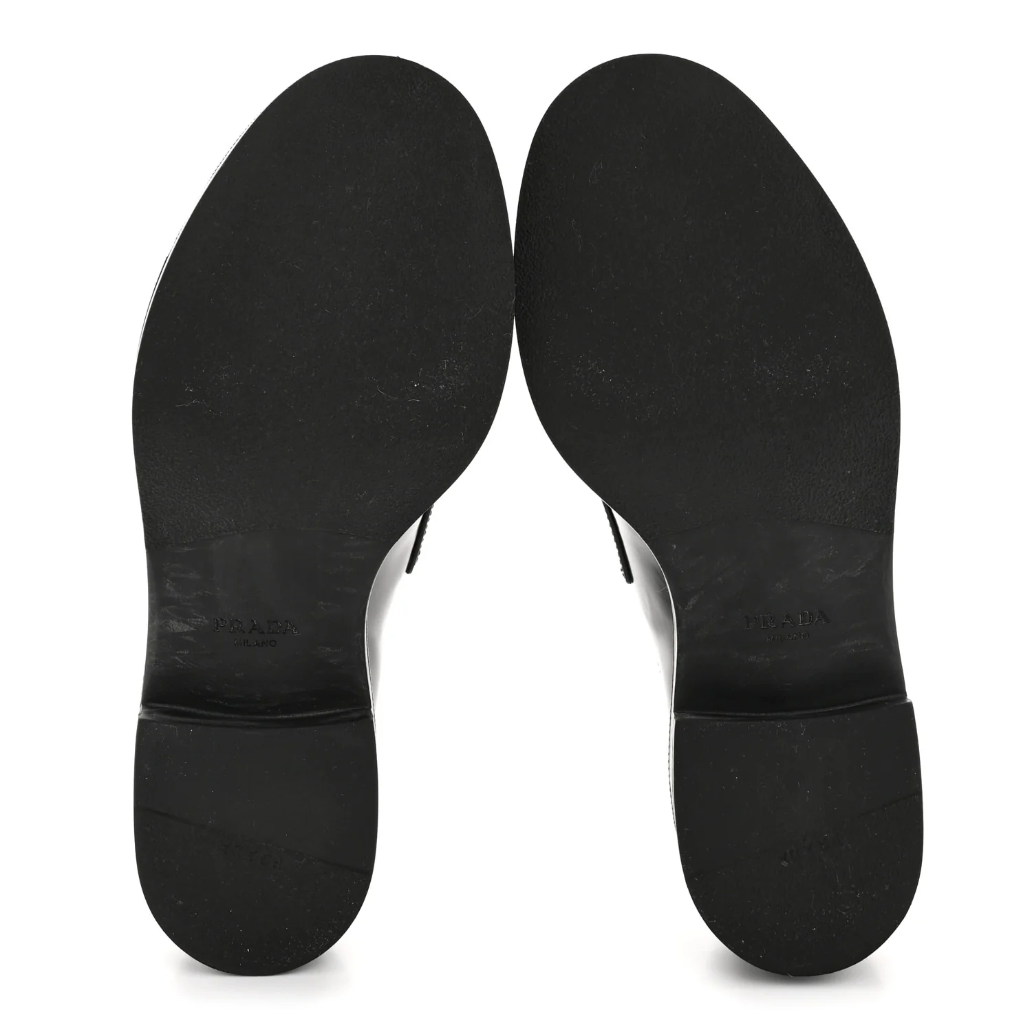 Spazzolato Metal Triangle Logo 50mm Loafers 36.5 Black - Image 16