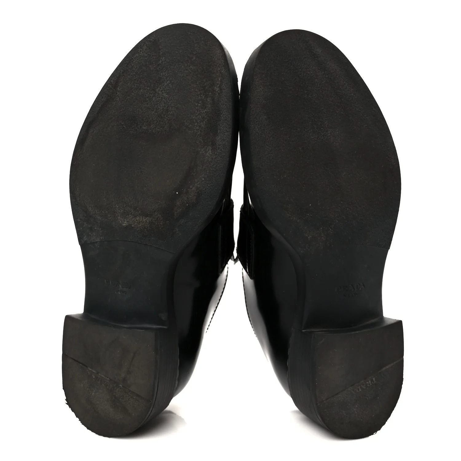 Spazzolato Metal Triangle Logo 50mm Loafers 37 Black - Image 6