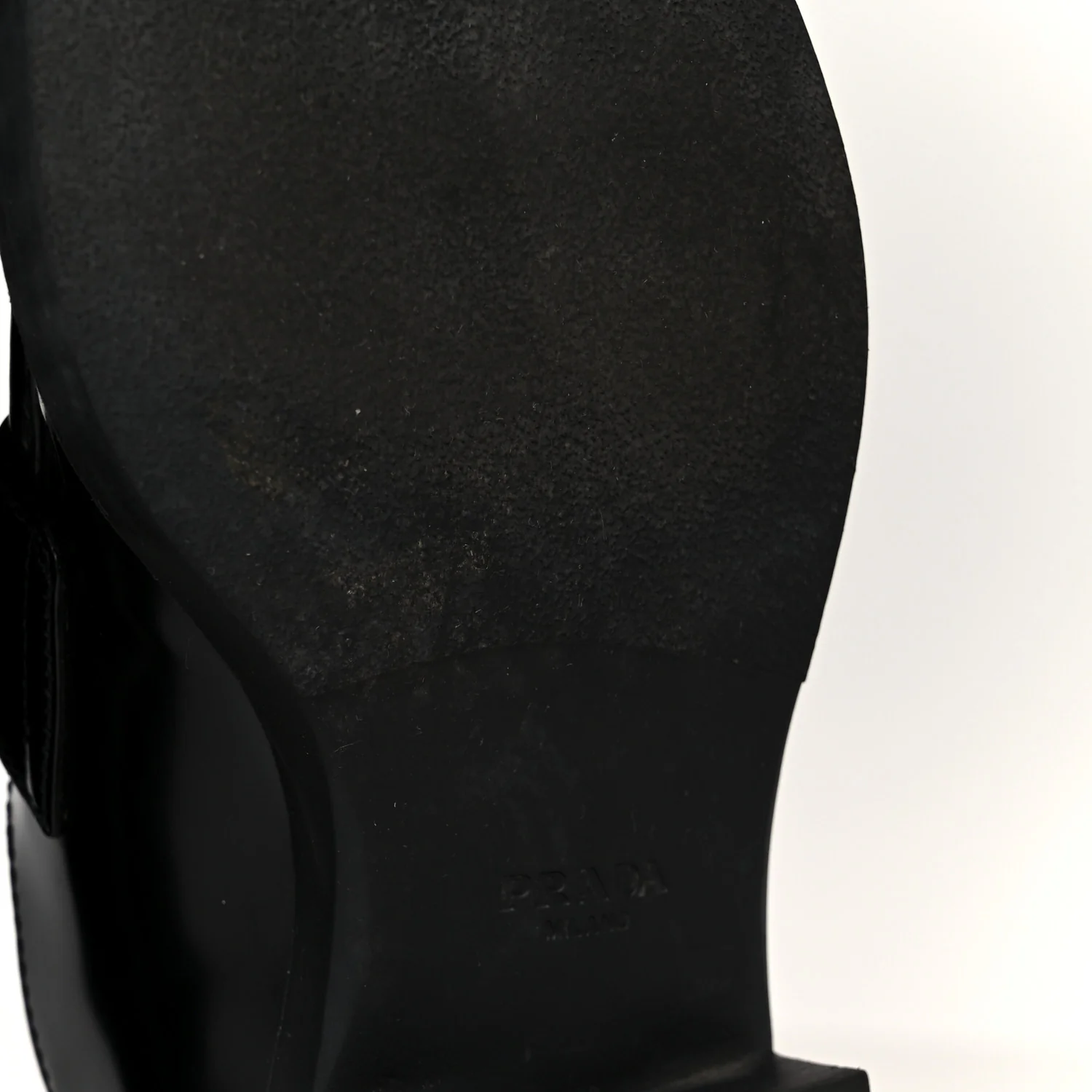 Spazzolato Metal Triangle Logo 50mm Loafers 37 Black - Image 9