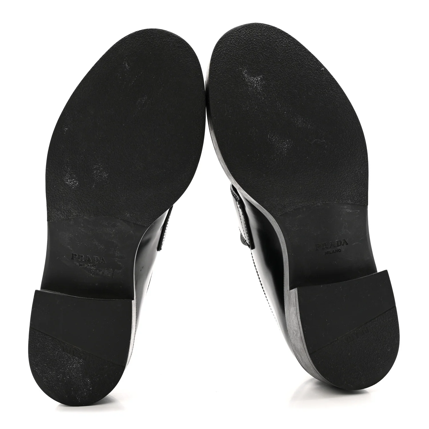 Spazzolato Metal Triangle Logo 50mm Loafers 37.5 Black - Image 6