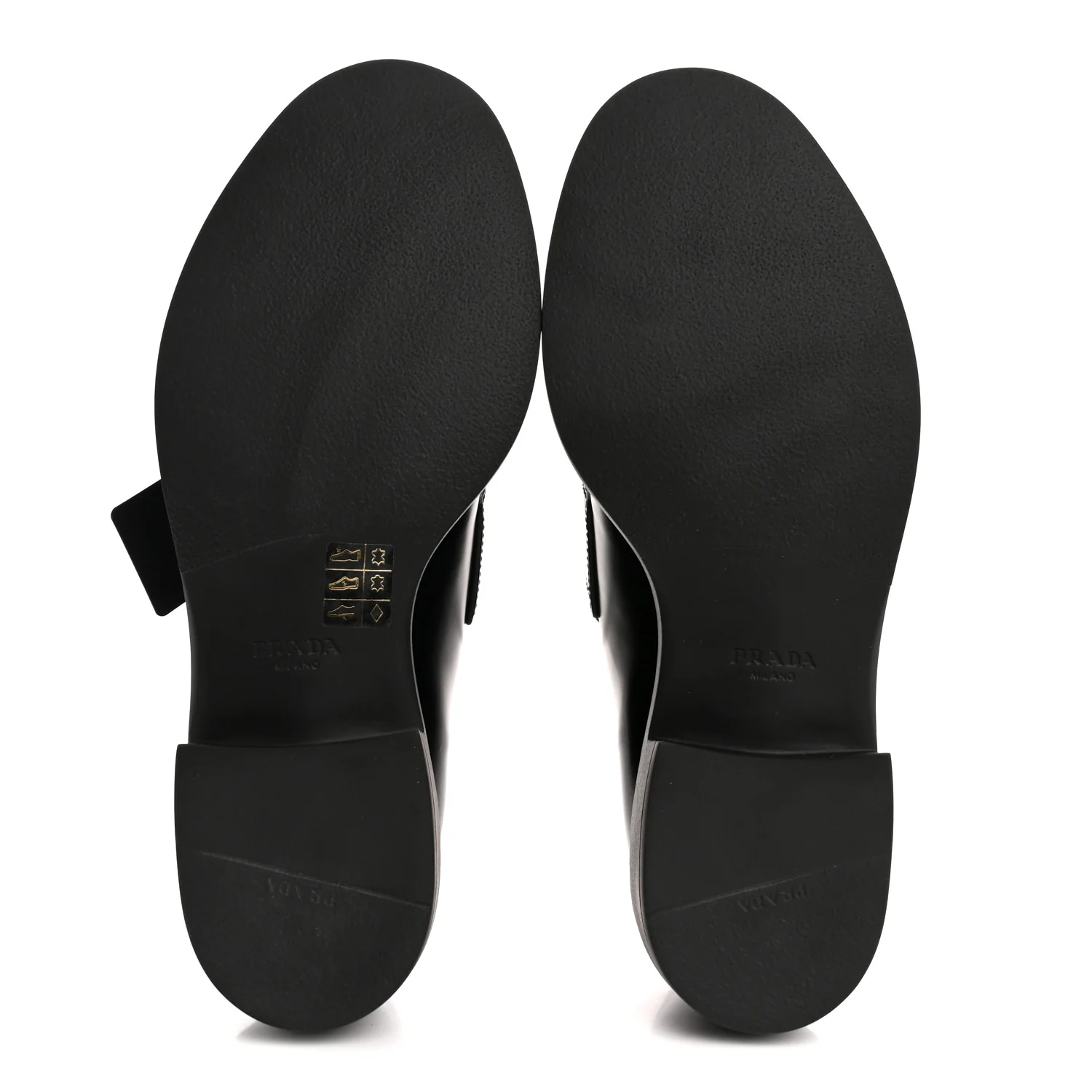 Spazzolato Metal Triangle Logo 50mm Loafers 40.5 Black - Image 6
