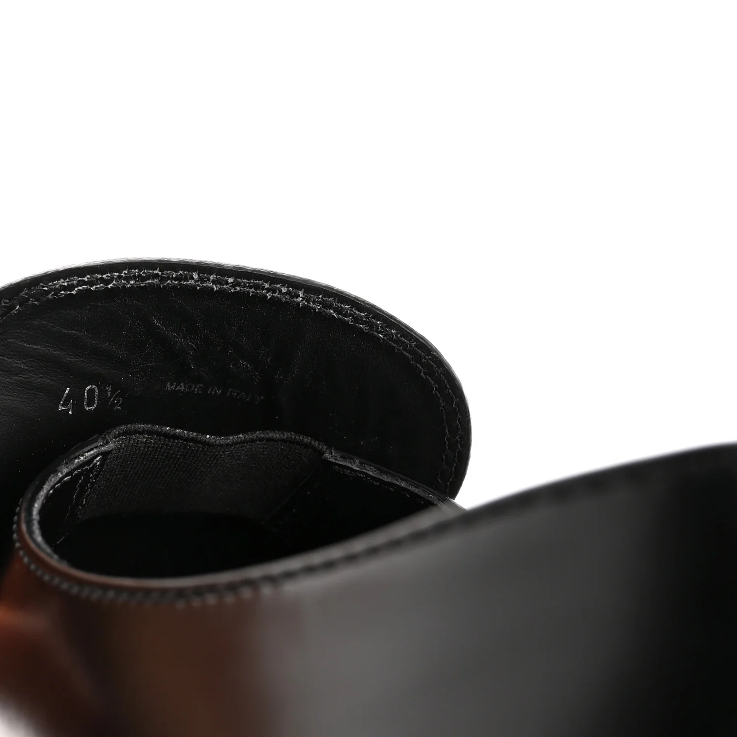 Spazzolato Metal Triangle Logo 50mm Loafers 40.5 Black - Image 9