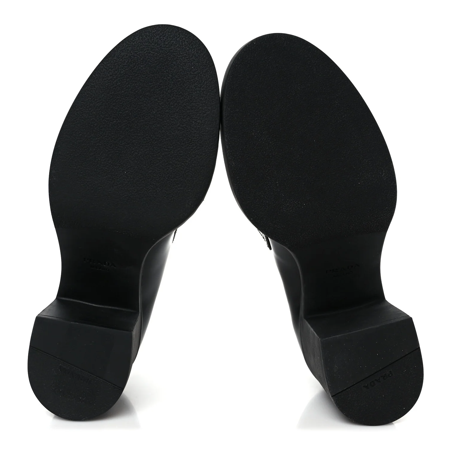 Spazzolato Metal Triangle Logo 85mm Loafers 40 Black - Image 6