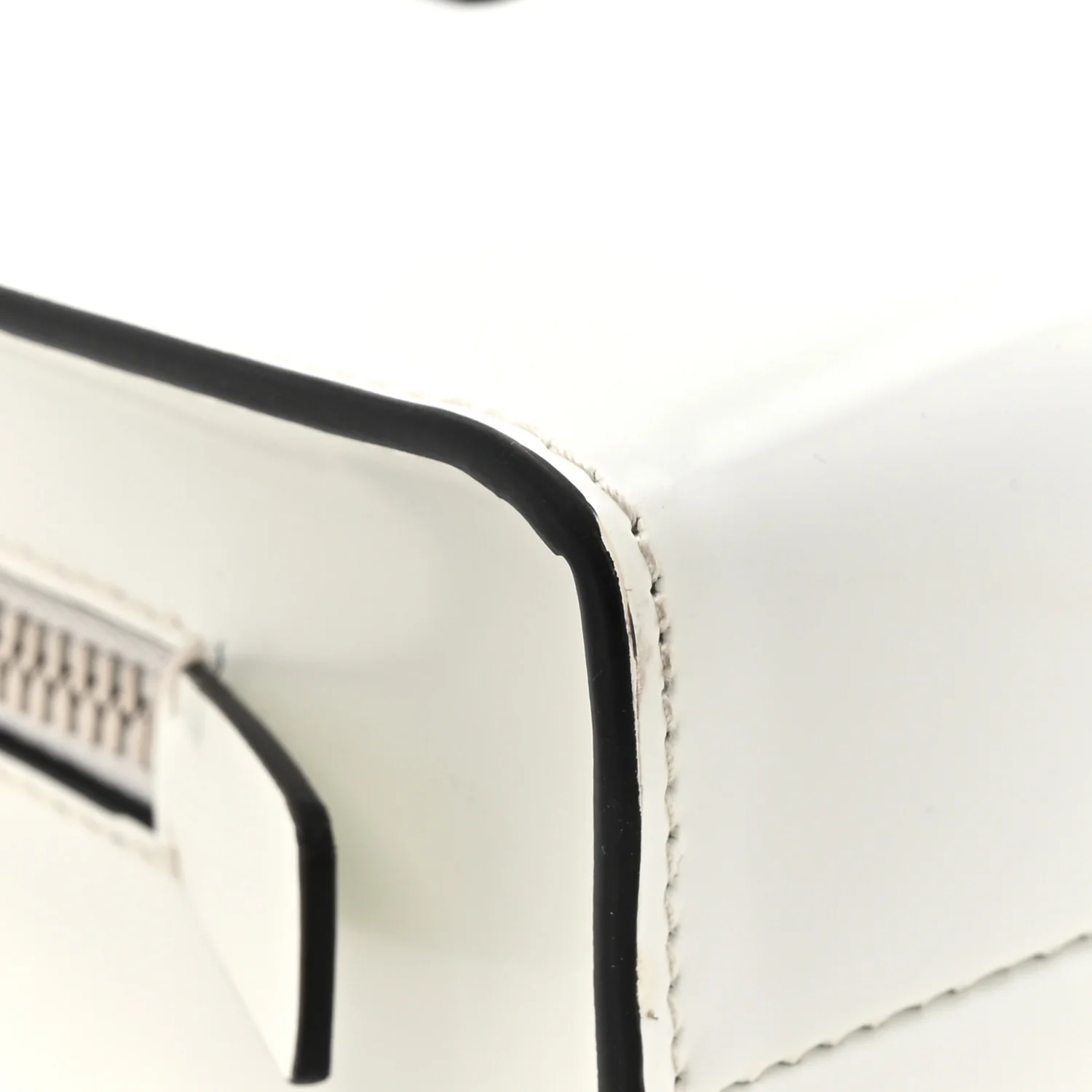 Spazzolato Mini Re-Edition 1995 Double Handle Handbag White - Image 8