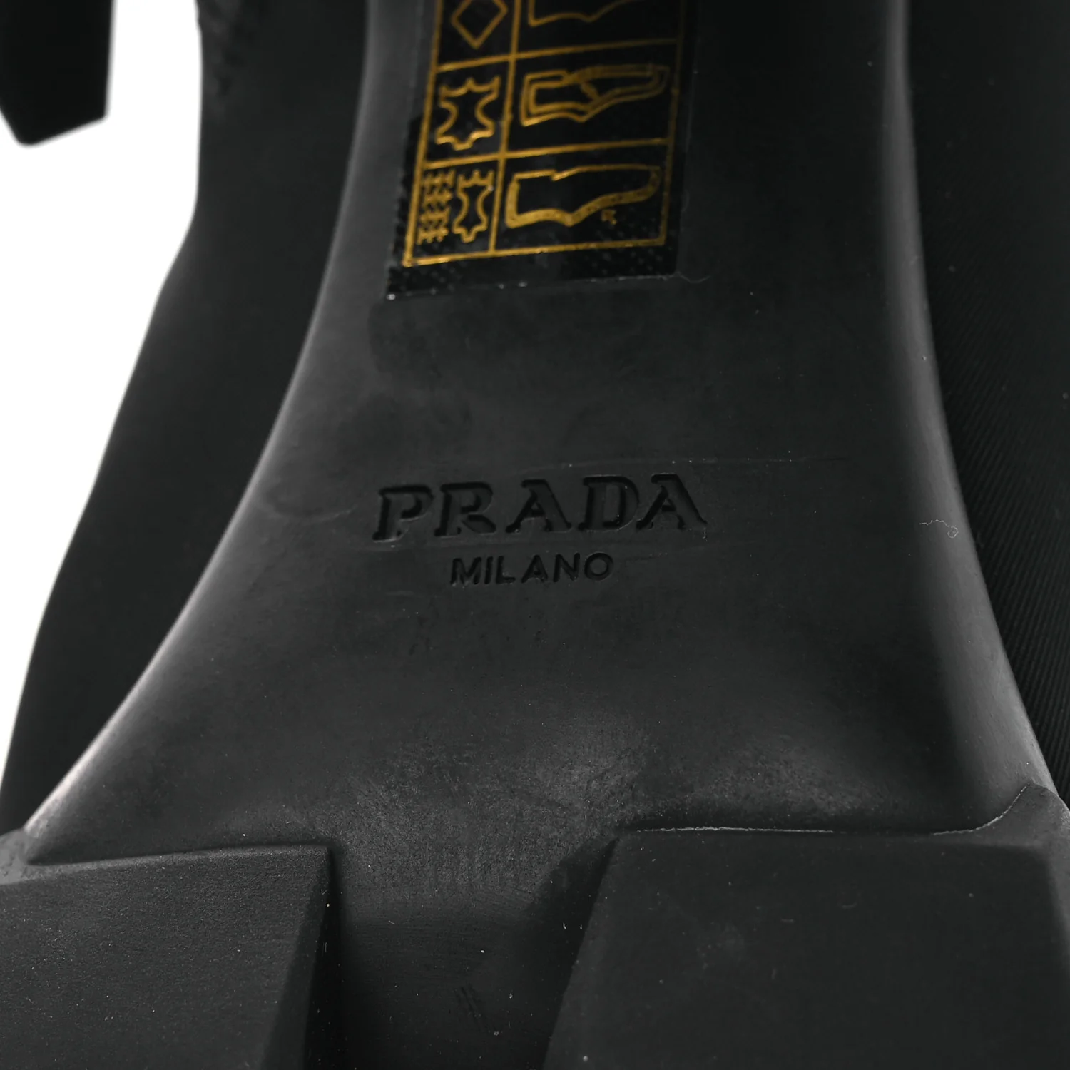 Spazzolato Re-Nylon Metal Triangle Logo 110mm Ankle Boots 36.5 Black - Image 8