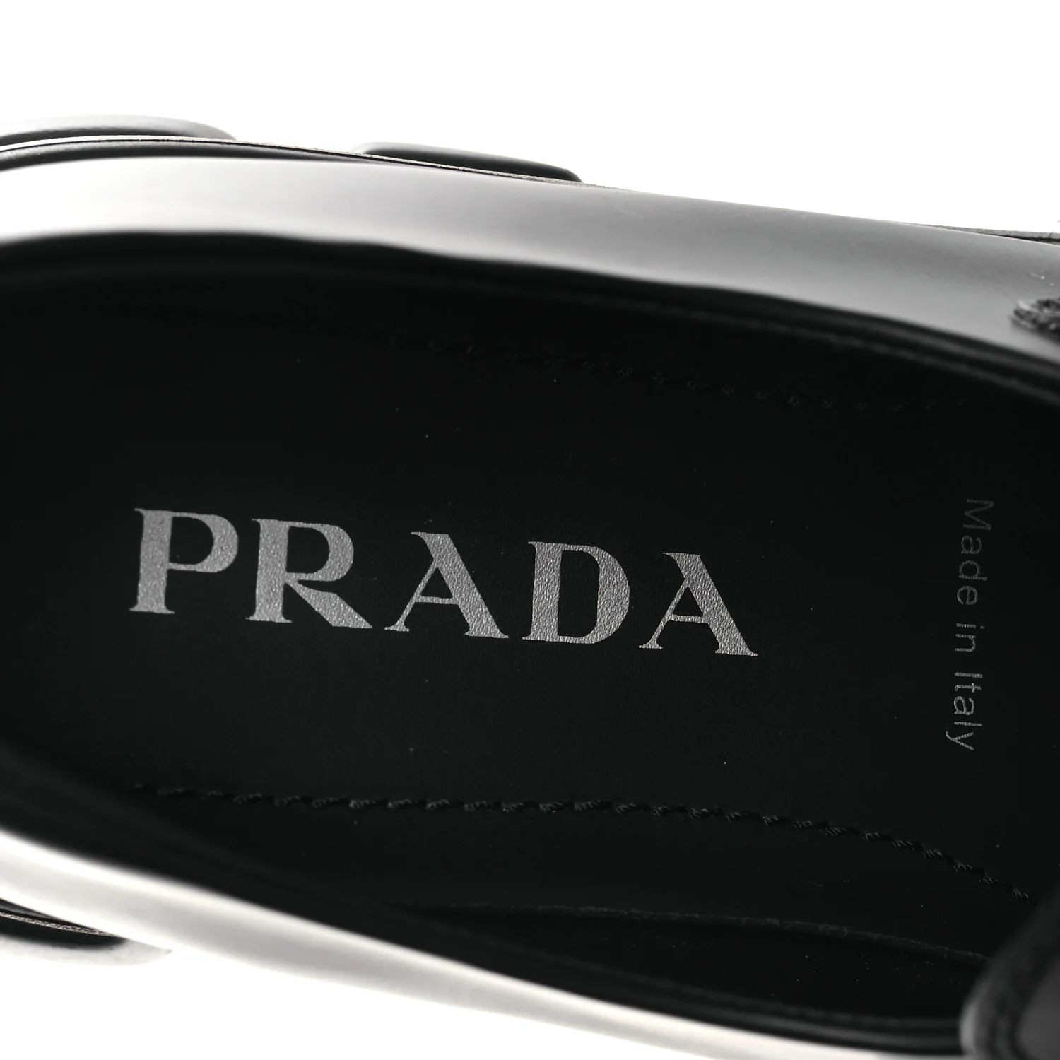 Spazzolato Rois Metal Triangle Logo Monolith 55mm Loafers 39 Black - Image 8