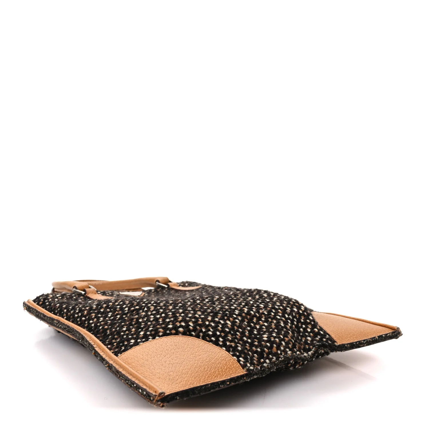 Stuoia Tweed Cinghiale Tote Marrone - Image 4