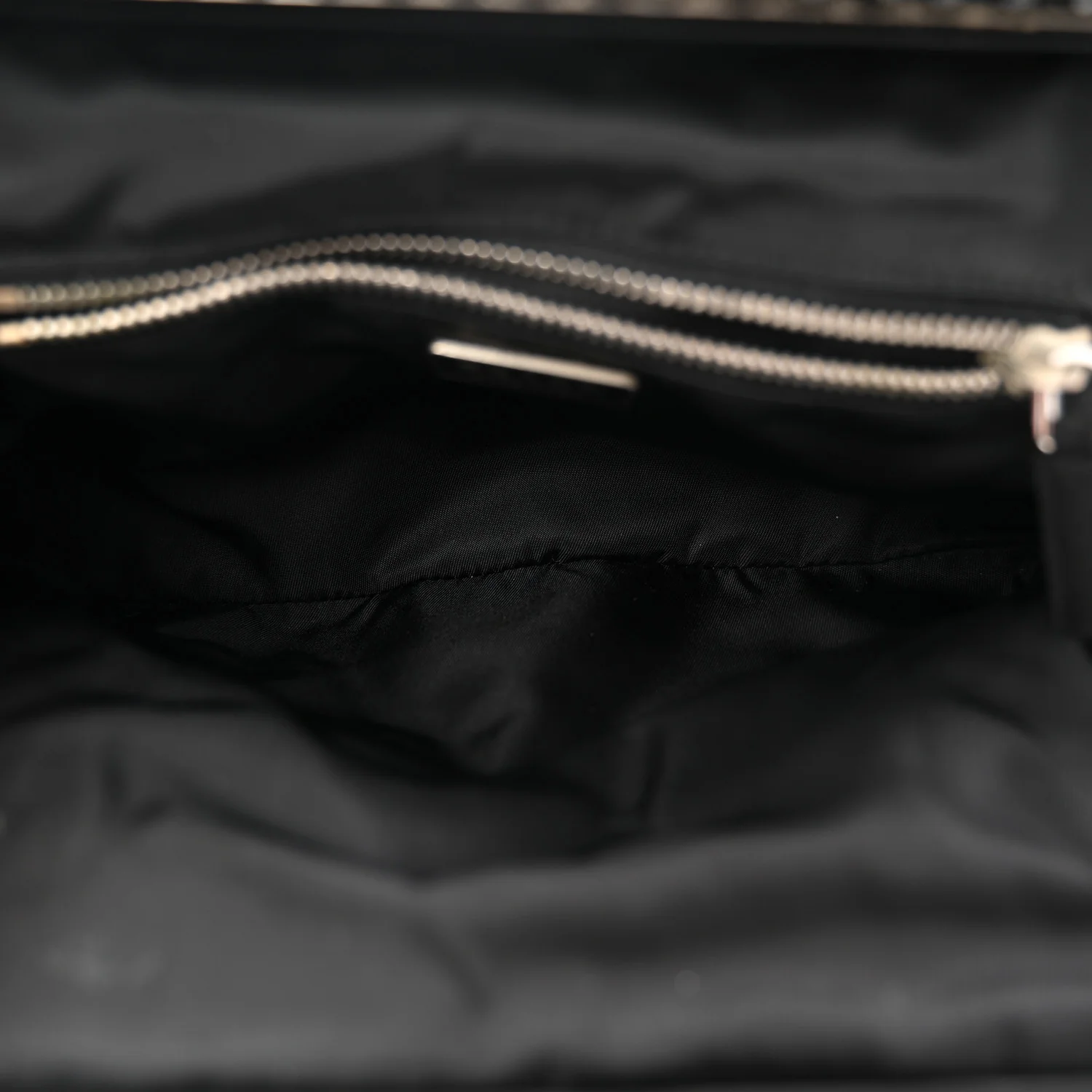 Tessuto Nylon Bead Evening Bag Black - Image 5