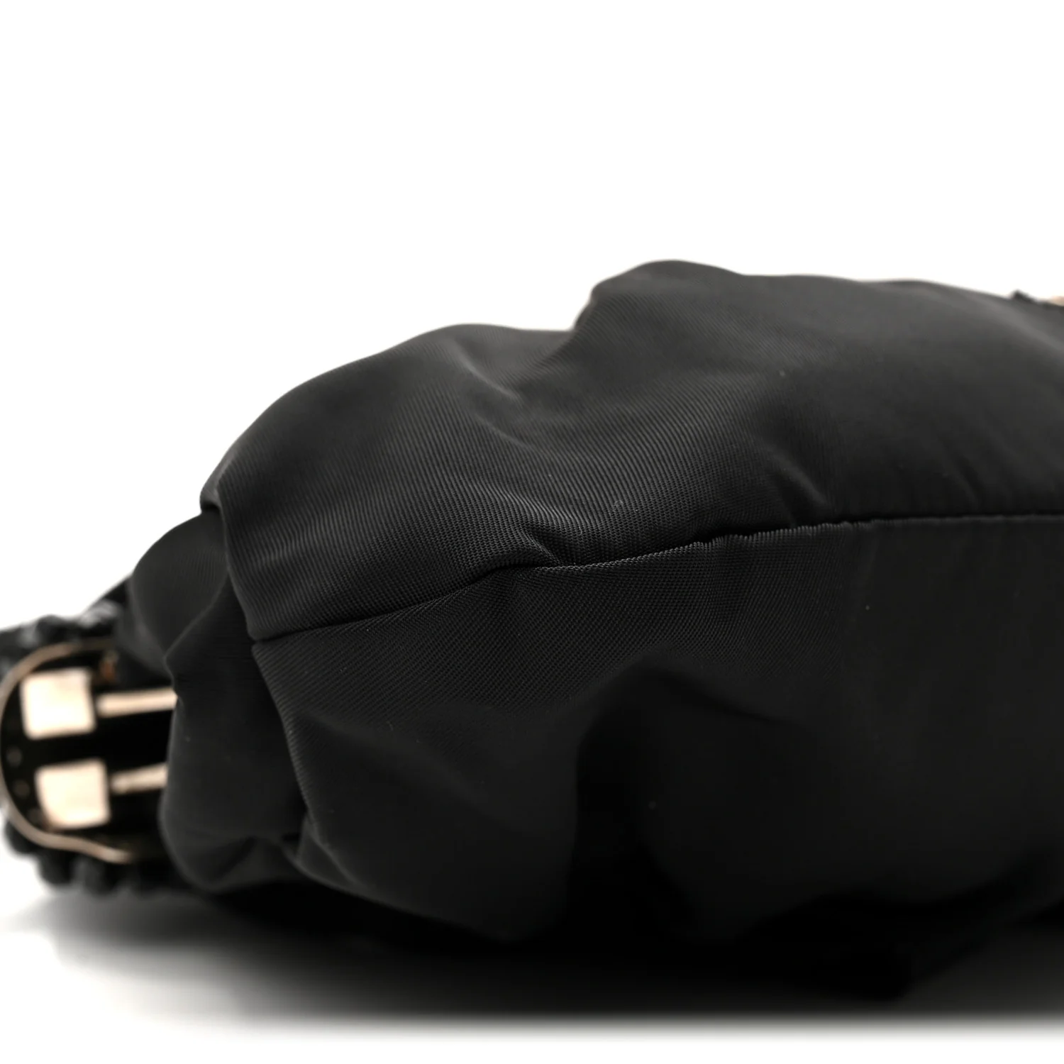 Tessuto Nylon Bead Evening Bag Black - Image 9