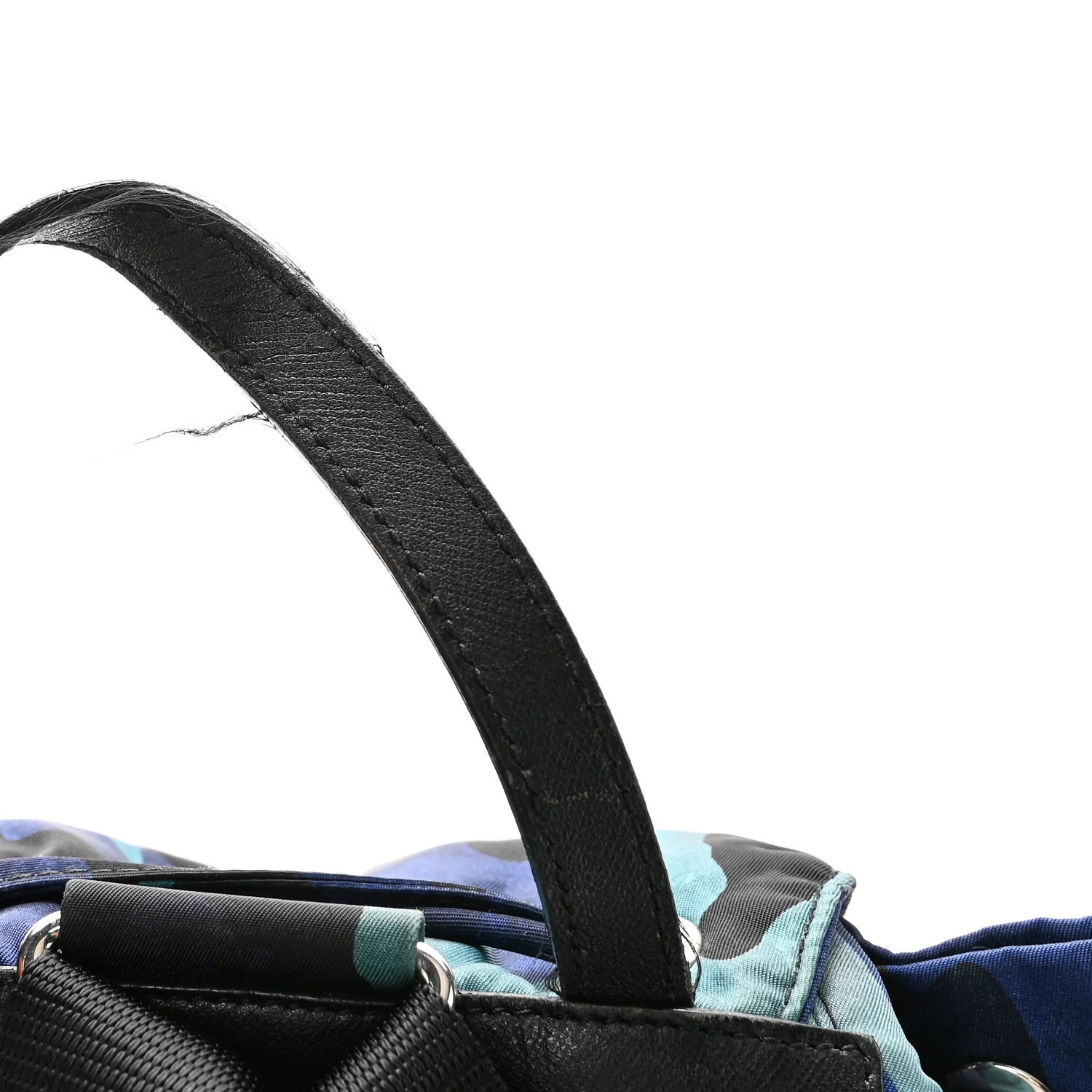 Tessuto Nylon Camouflage Print Backpack Royal - Image 10