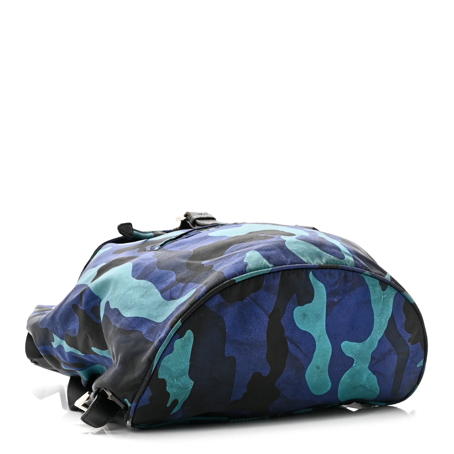 Tessuto Nylon Camouflage Print Backpack Royal - Image 4