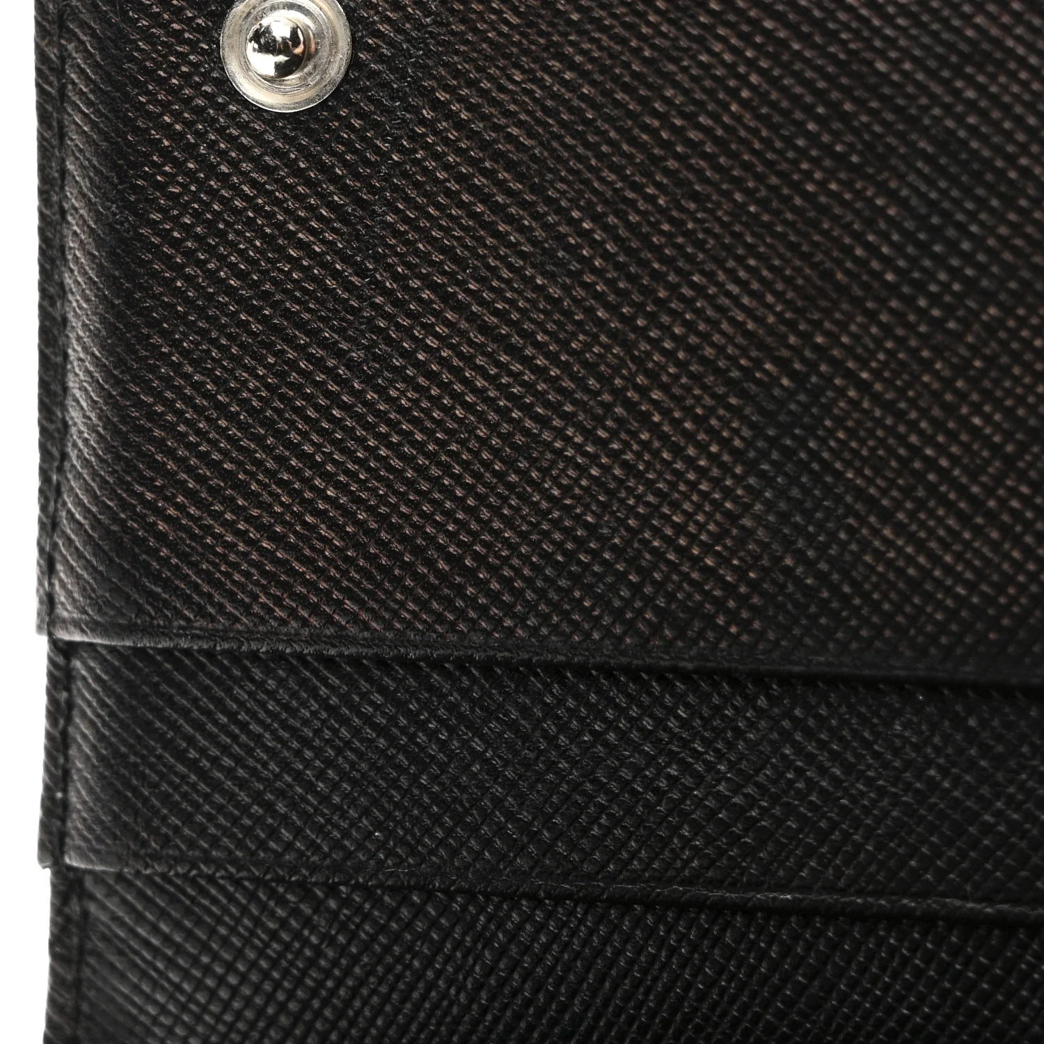 Tessuto Nylon Continental Flap Wallet Black - Image 9