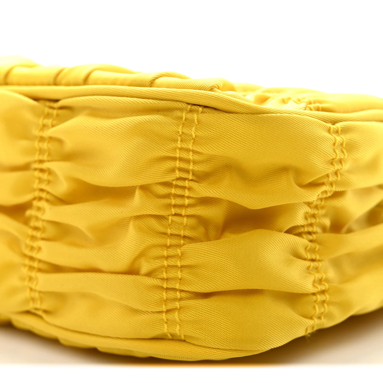 Tessuto Nylon Gaufre Shoulder Bag Giallo - Image 18