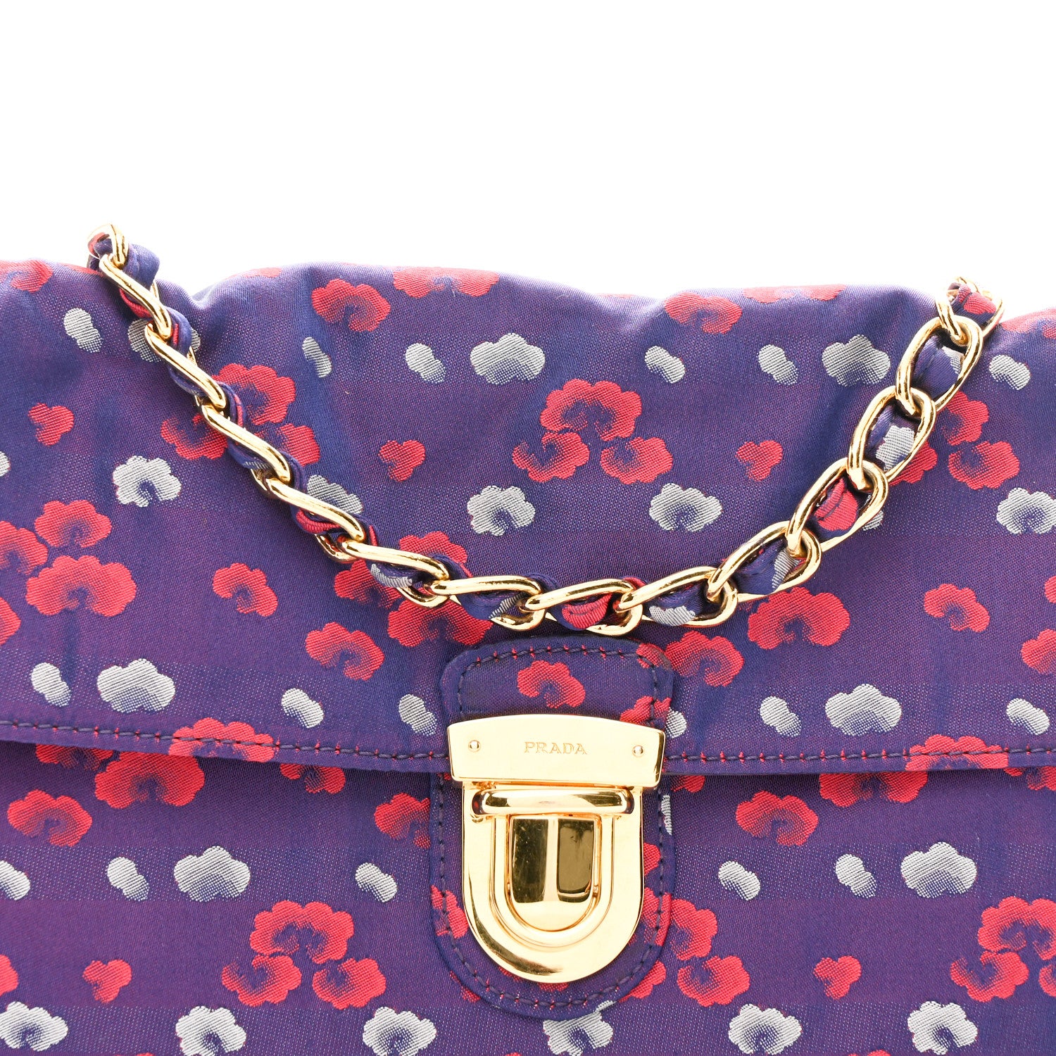 Tessuto Nylon Lurex Embroidered Flap Viola - Image 8