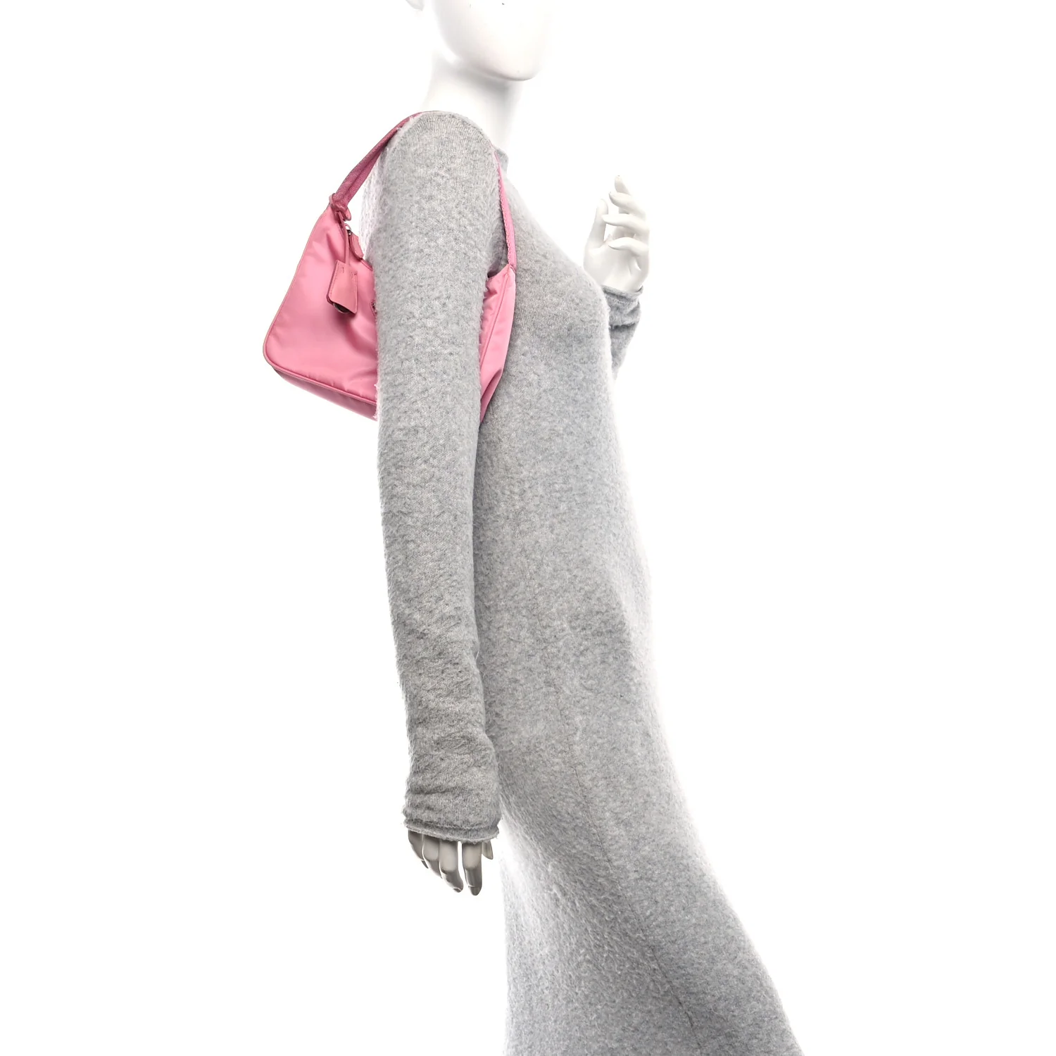 Tessuto Nylon Mini Re-Edition 2000 Bag Begonia - Image 3
