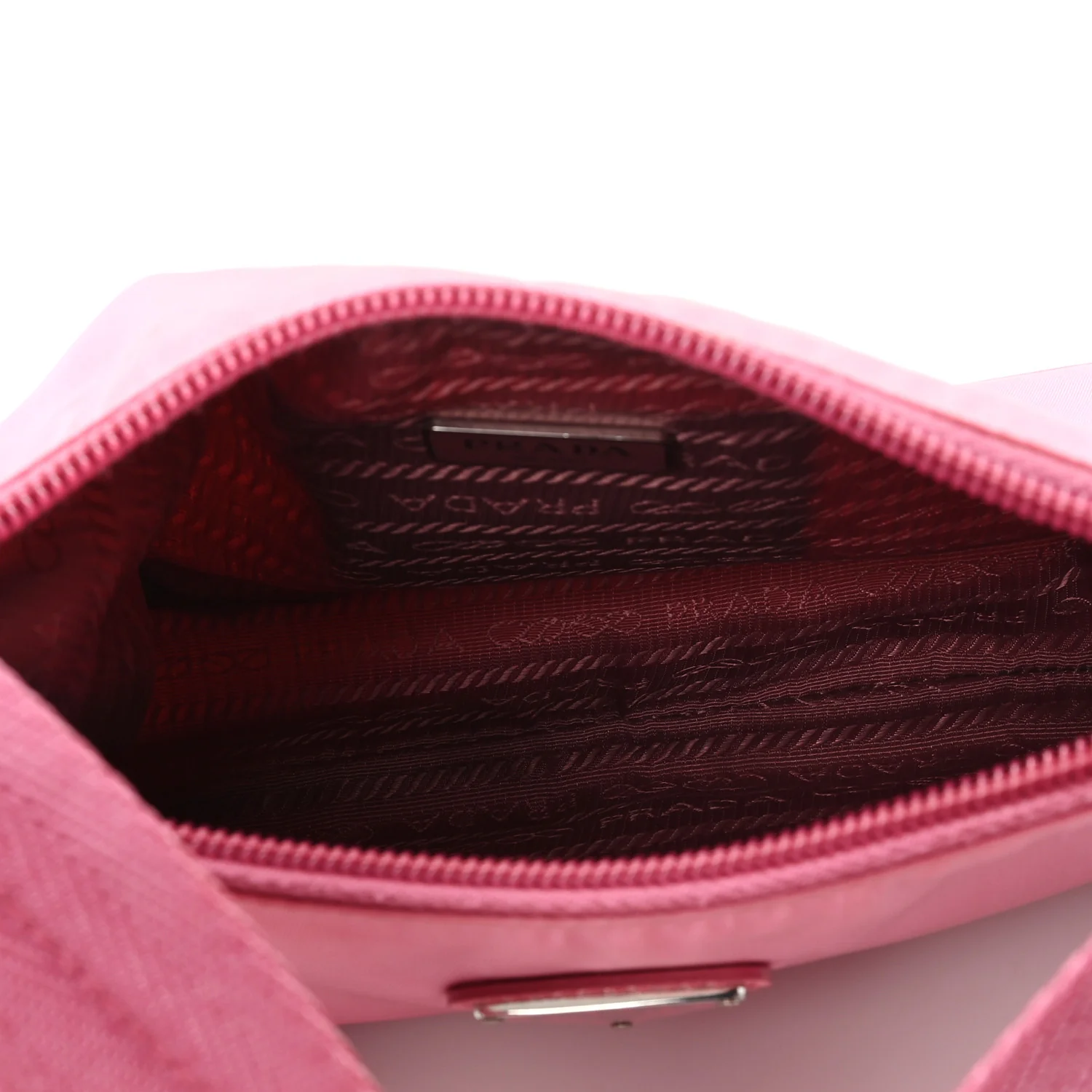 Tessuto Nylon Mini Re-Edition 2000 Bag Begonia - Image 5