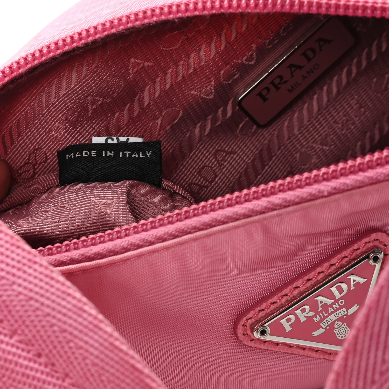 Tessuto Nylon Mini Re-Edition 2000 Bag Begonia - Image 7