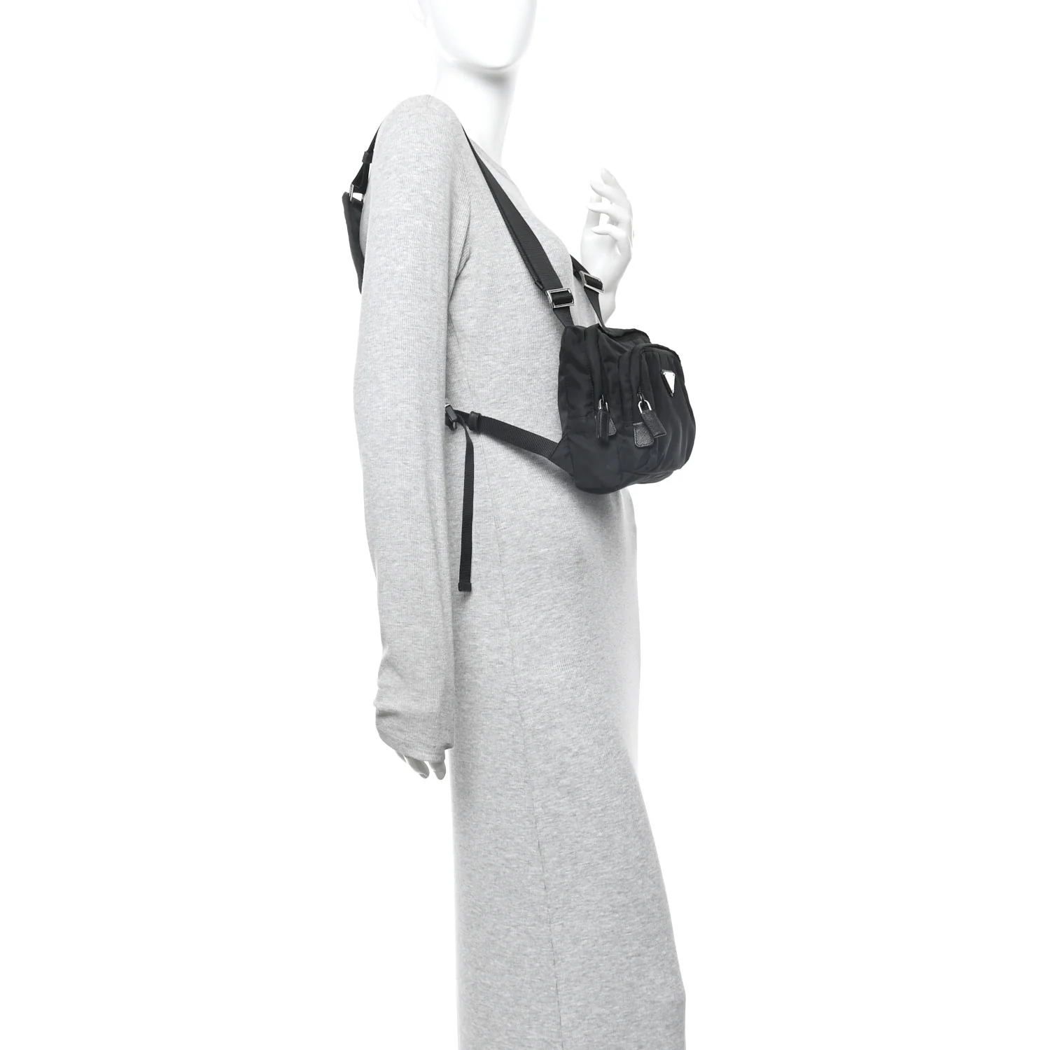 Tessuto Nylon Montagna Harness Bag Black - Image 2