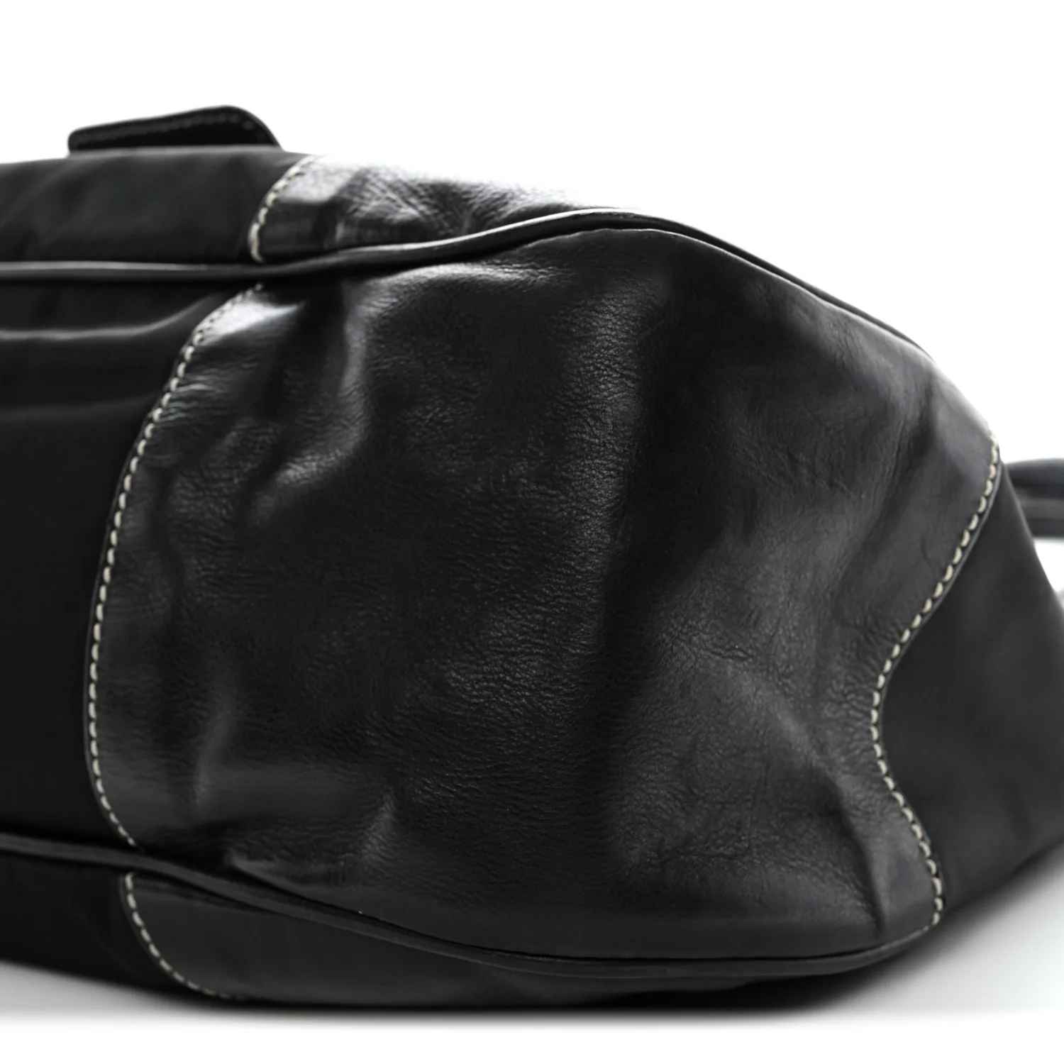 Tessuto Nylon Moon Shoulder Bag Black - Image 10