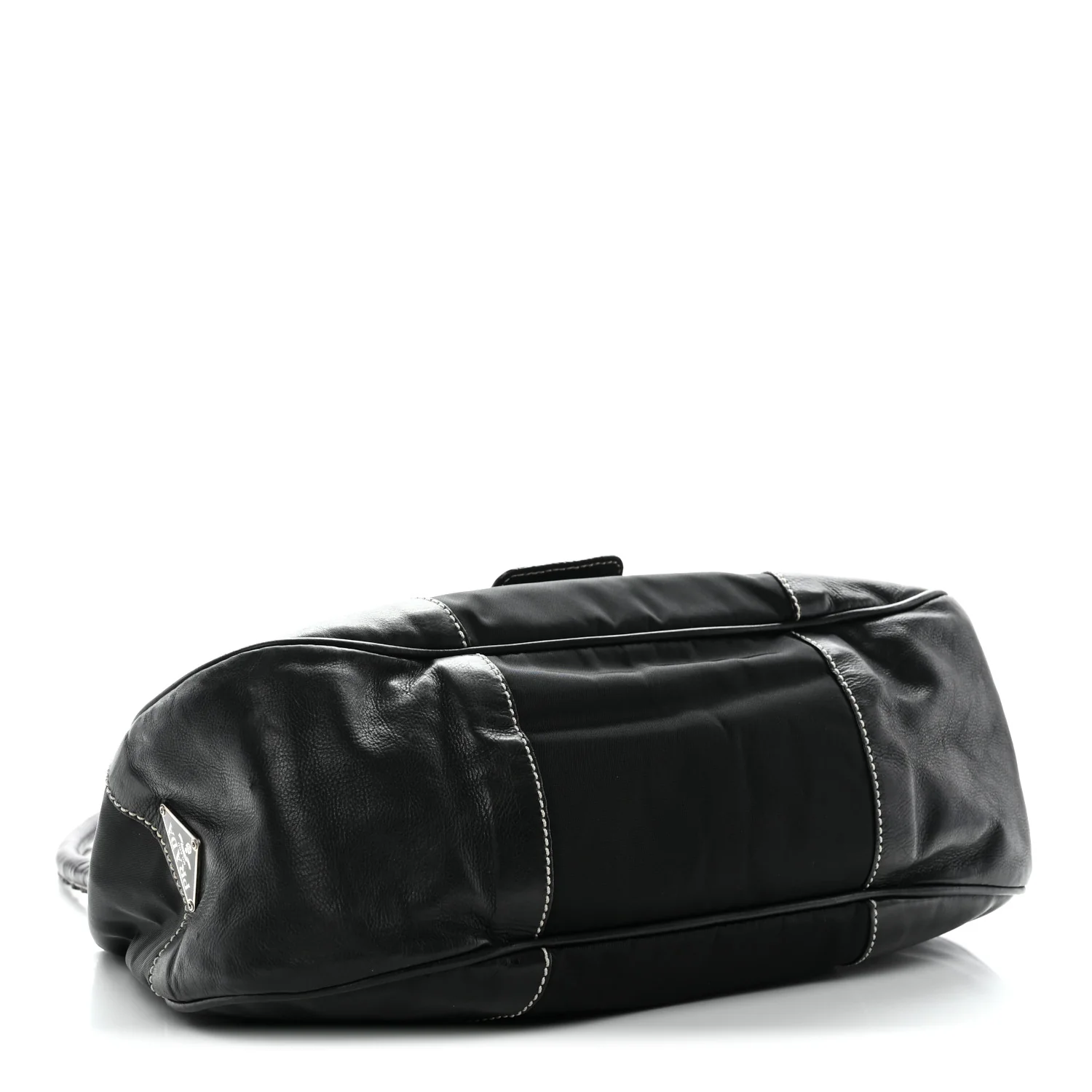 Tessuto Nylon Moon Shoulder Bag Black - Image 4