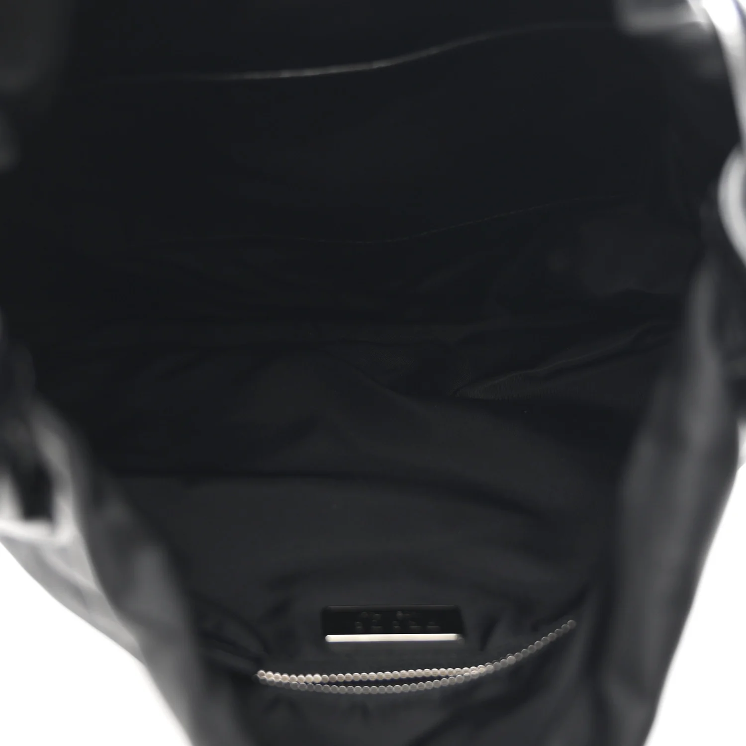 Tessuto Nylon Passama Embroidered Bag Black - Image 5