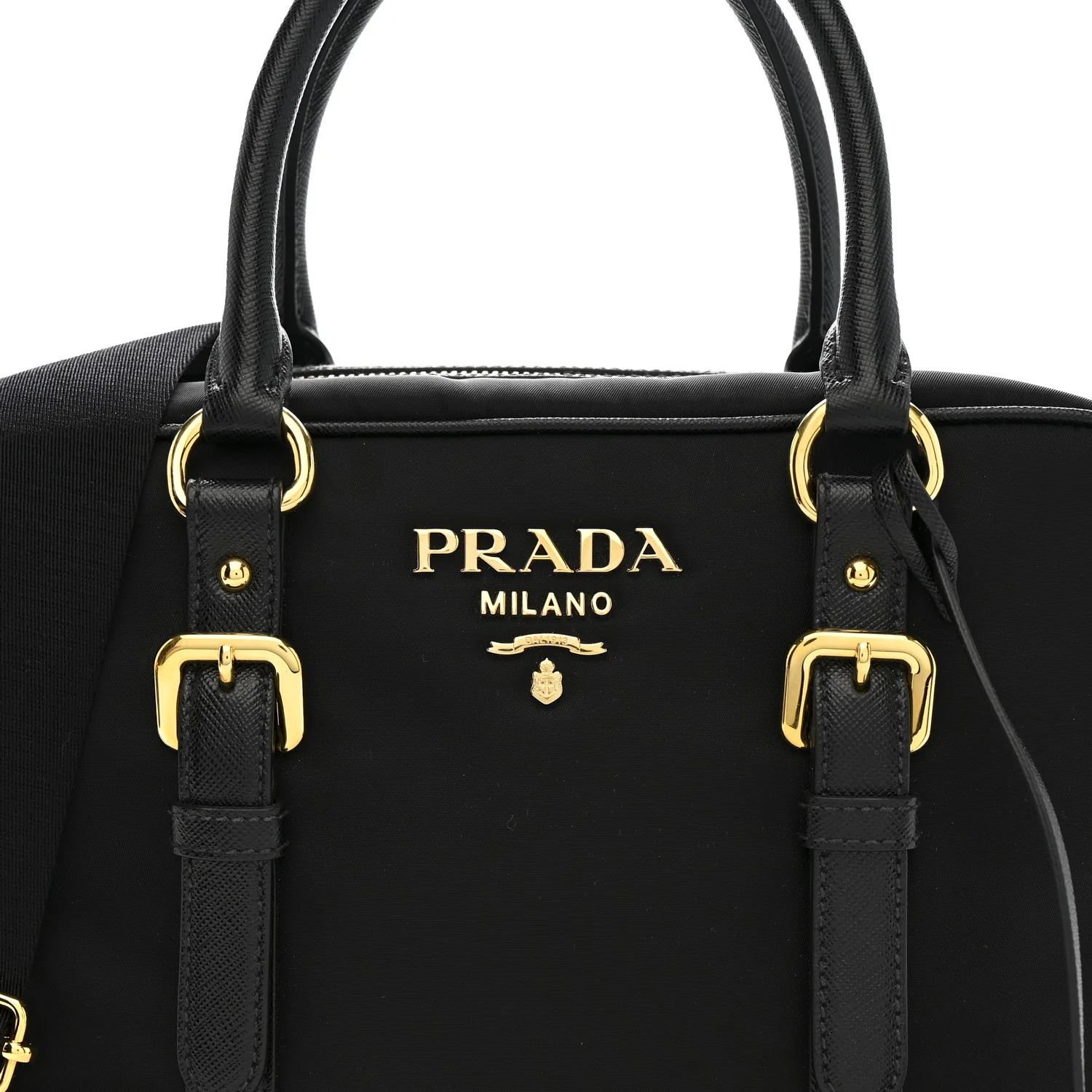Tessuto Nylon Saffiano Bauletto Black - Image 8