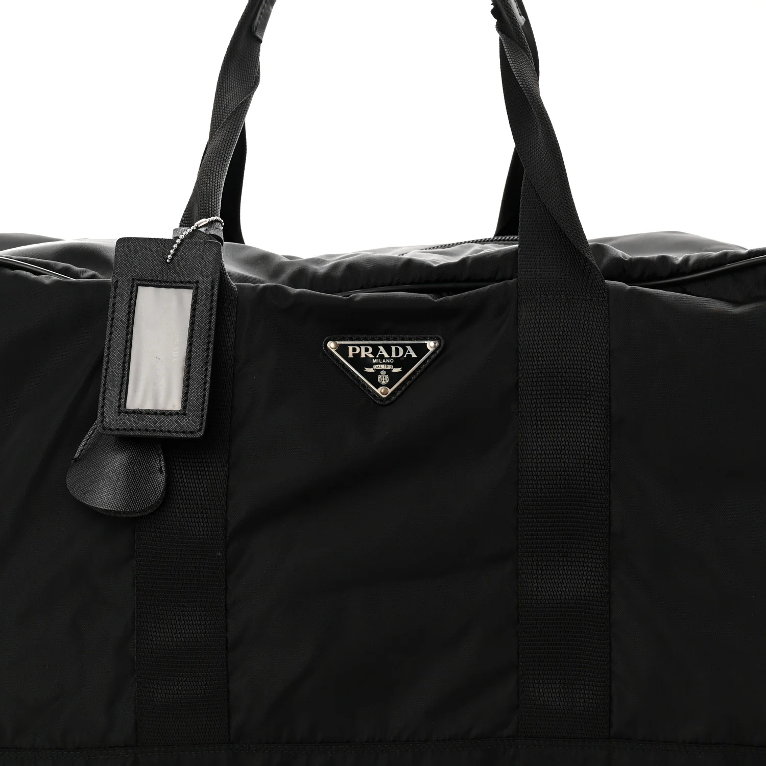 Tessuto Nylon Saffiano Carry On Travel Bag Black - Image 7