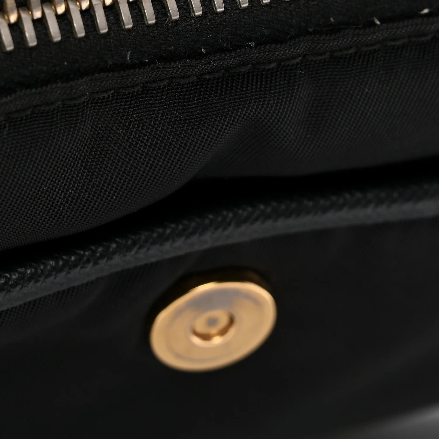 Tessuto Nylon Saffiano Crossbody Bag Black - Image 11