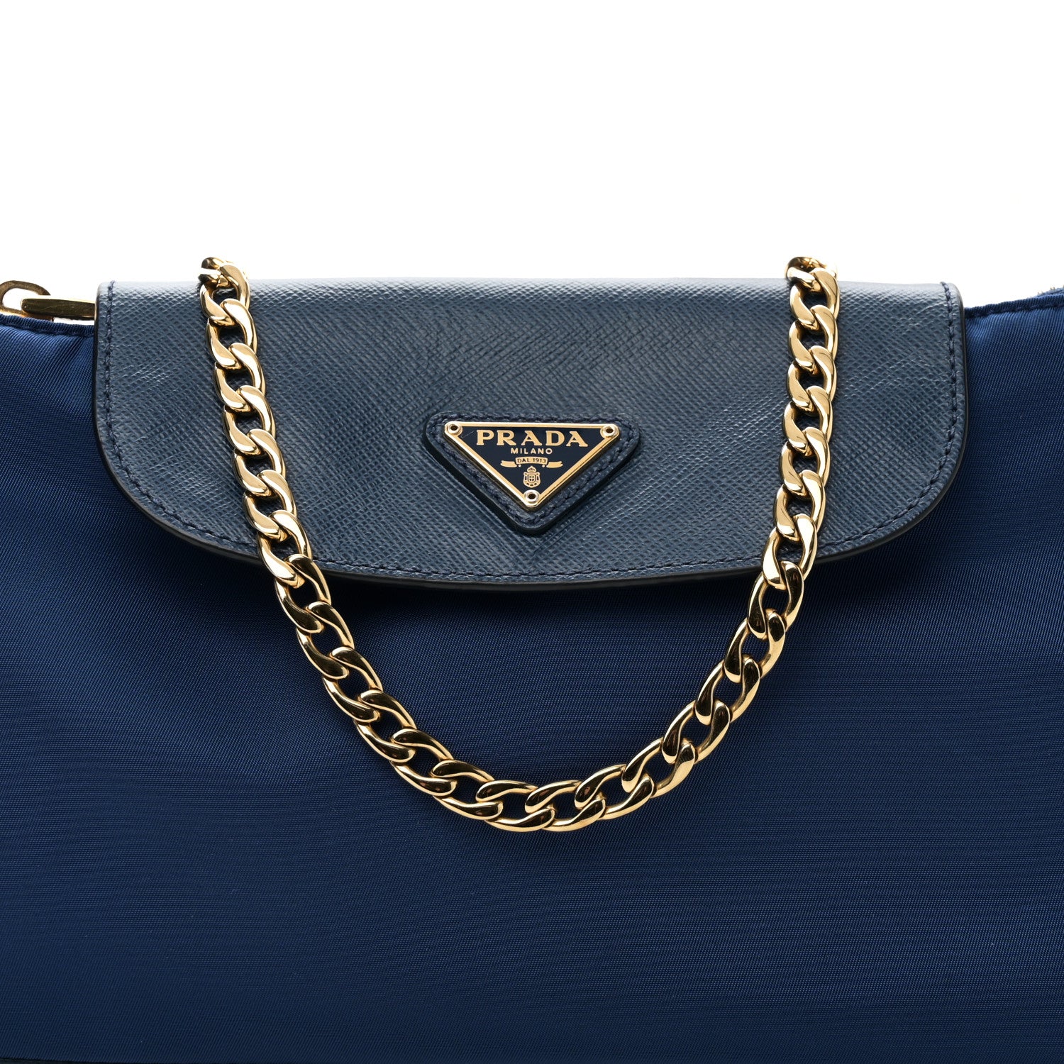Tessuto Nylon Saffiano Crossbody Bag Bluette - Image 6