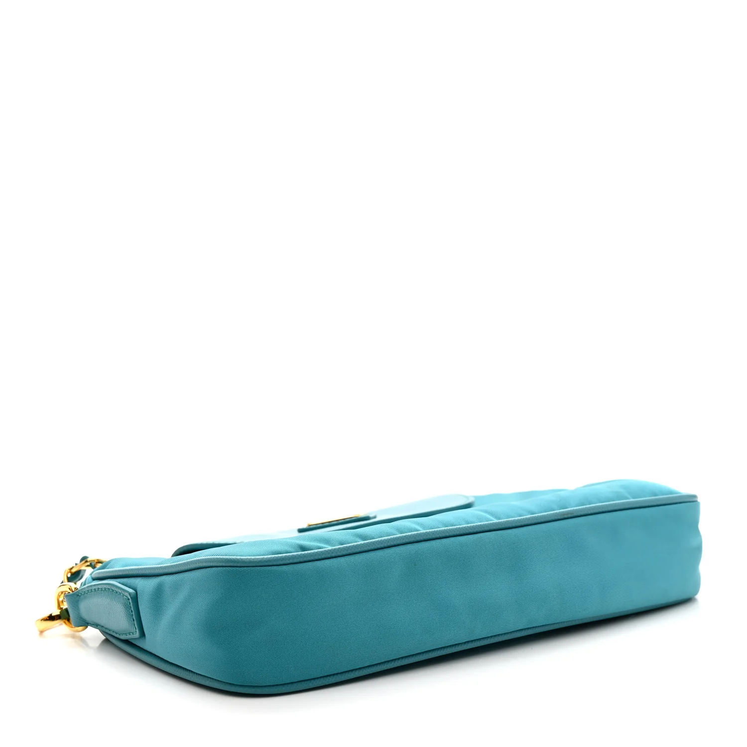 Tessuto Nylon Saffiano Crossbody Bag Turchese - Image 4