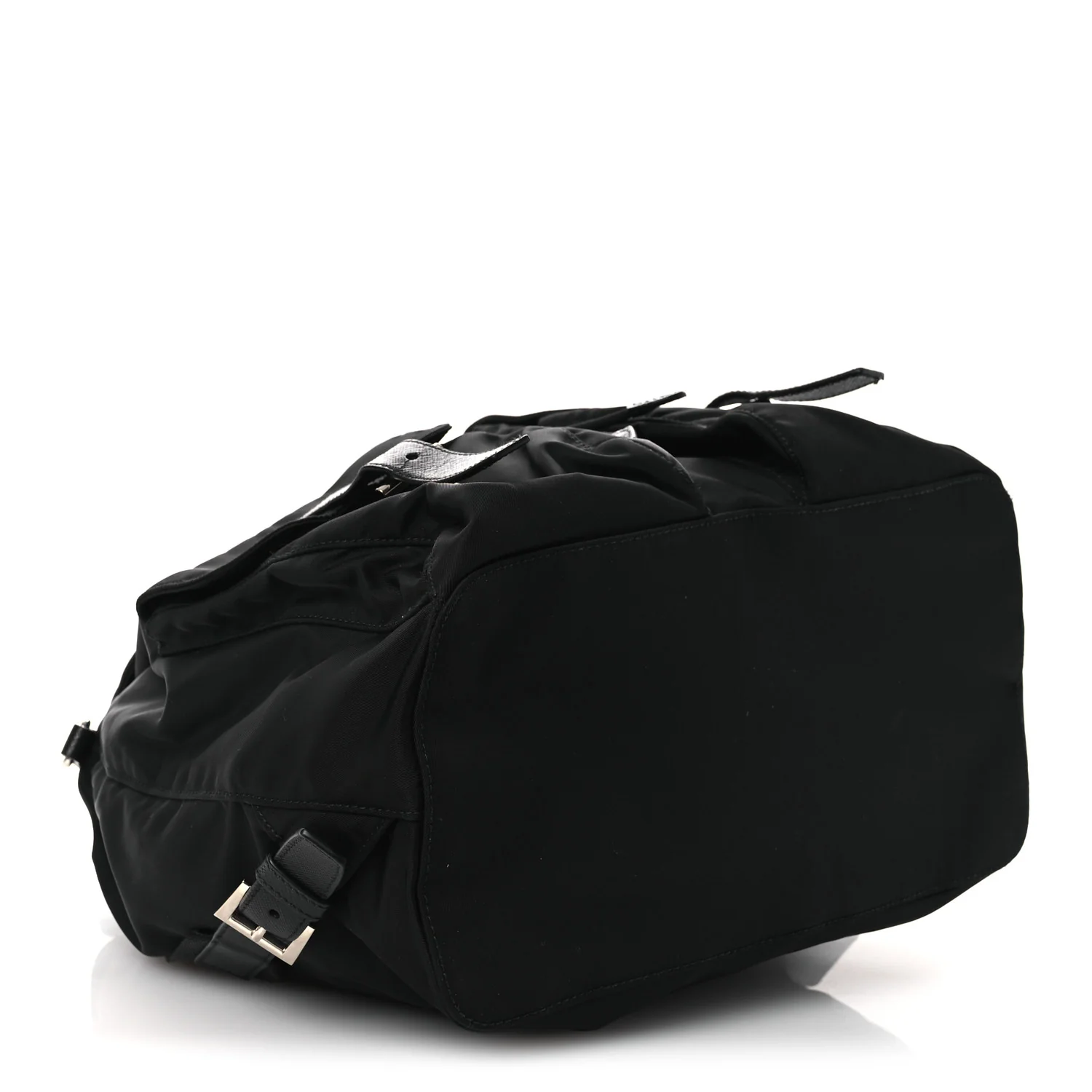 Tessuto Nylon Saffiano Medium Backpack Black - Image 5
