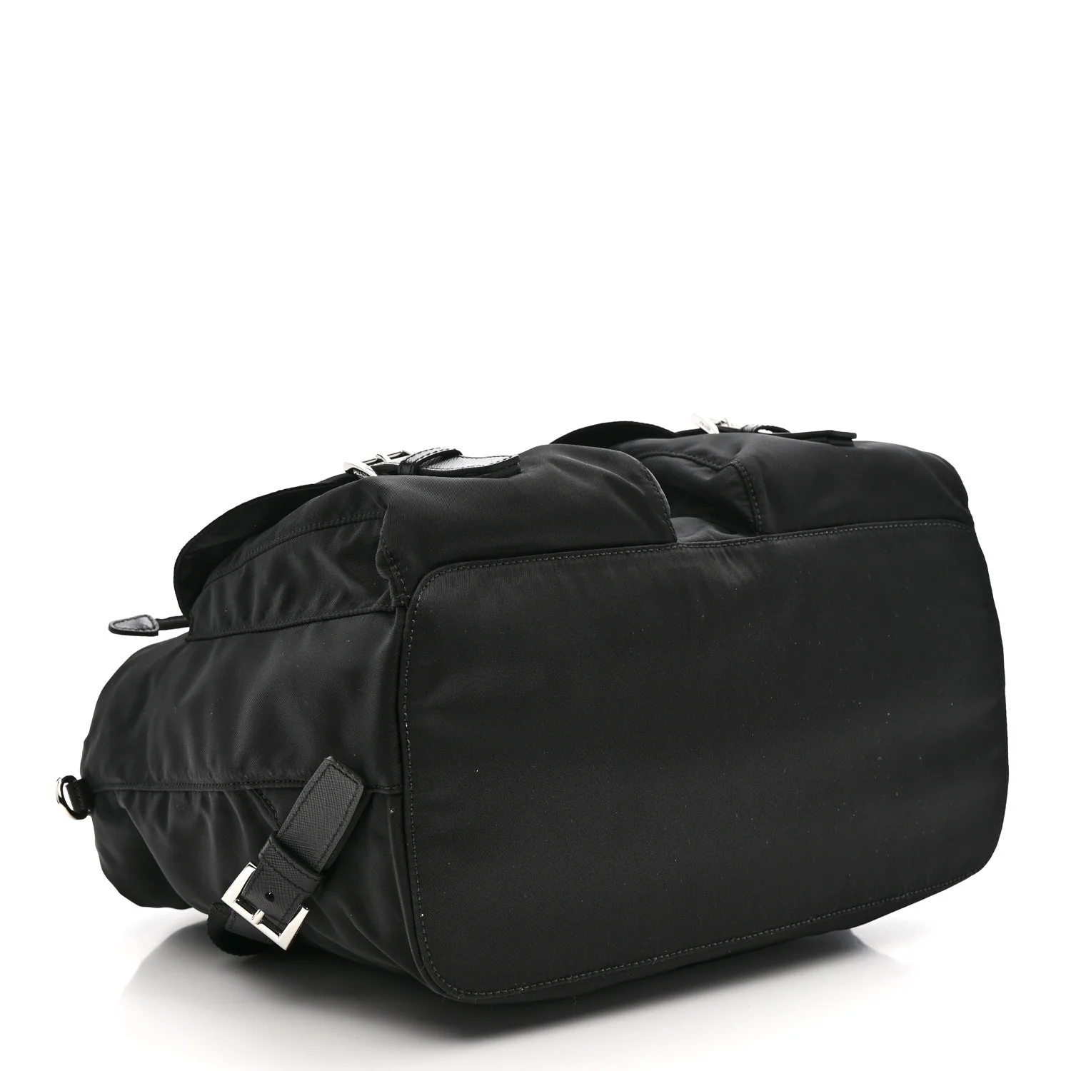 Tessuto Nylon Saffiano Medium Backpack Black - Image 5