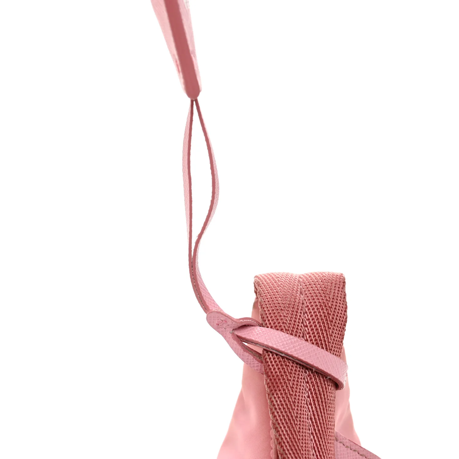 Tessuto Nylon Saffiano Mini Re-Edition 2000 Bag Rosa - Image 14