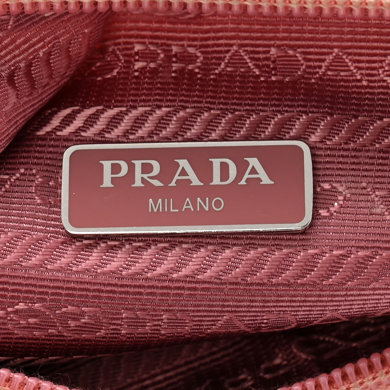 Tessuto Nylon Saffiano Mini Re-Edition 2000 Bag Rosa - Image 6