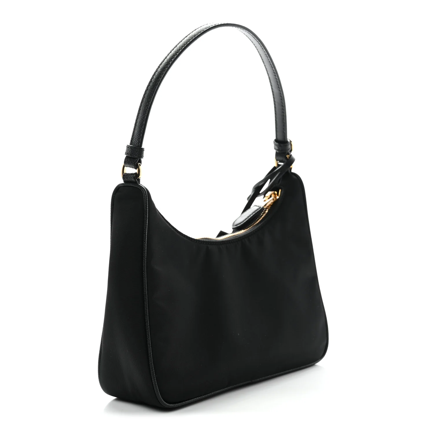 Tessuto Nylon Saffiano Mini Re-Edition 2005 Bag Black - Image 5